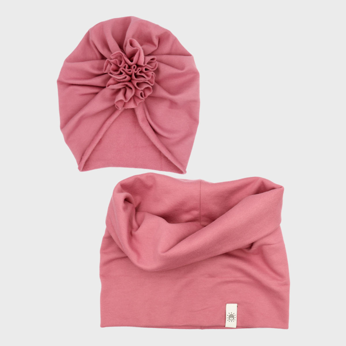 Turbánka-sál szett - mályva - Pippadu