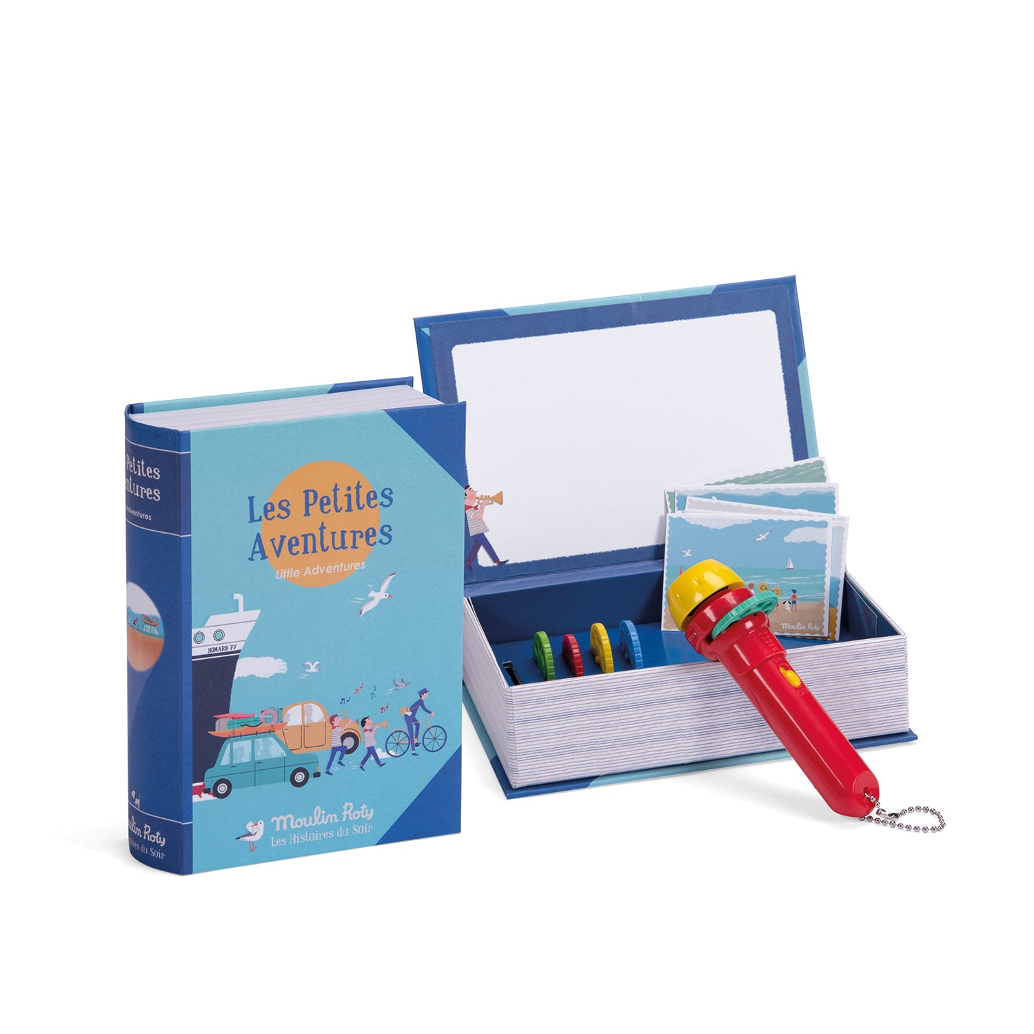 Moulin Roty - Mesevetítő könyv - Kalandos mesék ajándékötlet gyerekeknek - pippadu