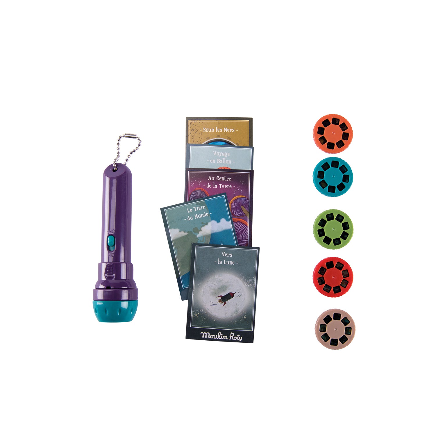 Moulin Roty Apró csodák Utazós mesék meselámpa és kéoeslapok a pippadu polcain