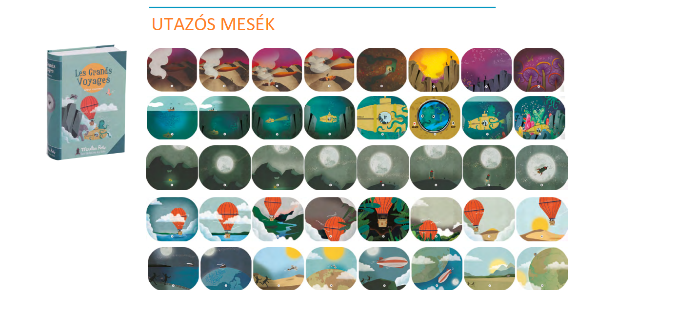 Moulin Roty Mesevetítő könyv Apró csodák Utazós mesék történetei - pippadu