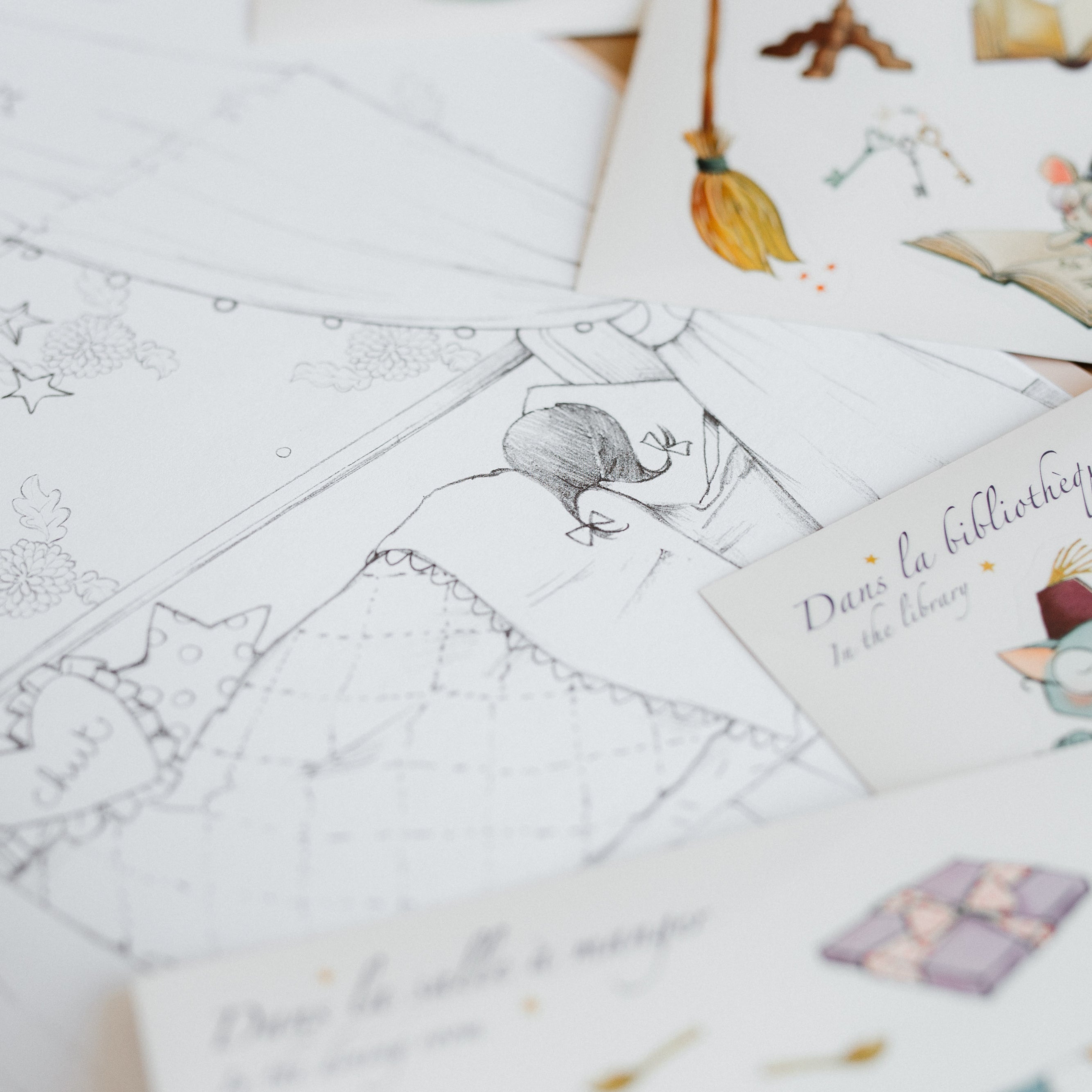 Színező és matricázó album gyerekeknek 120 matricával - pippadu - Moulin Roty