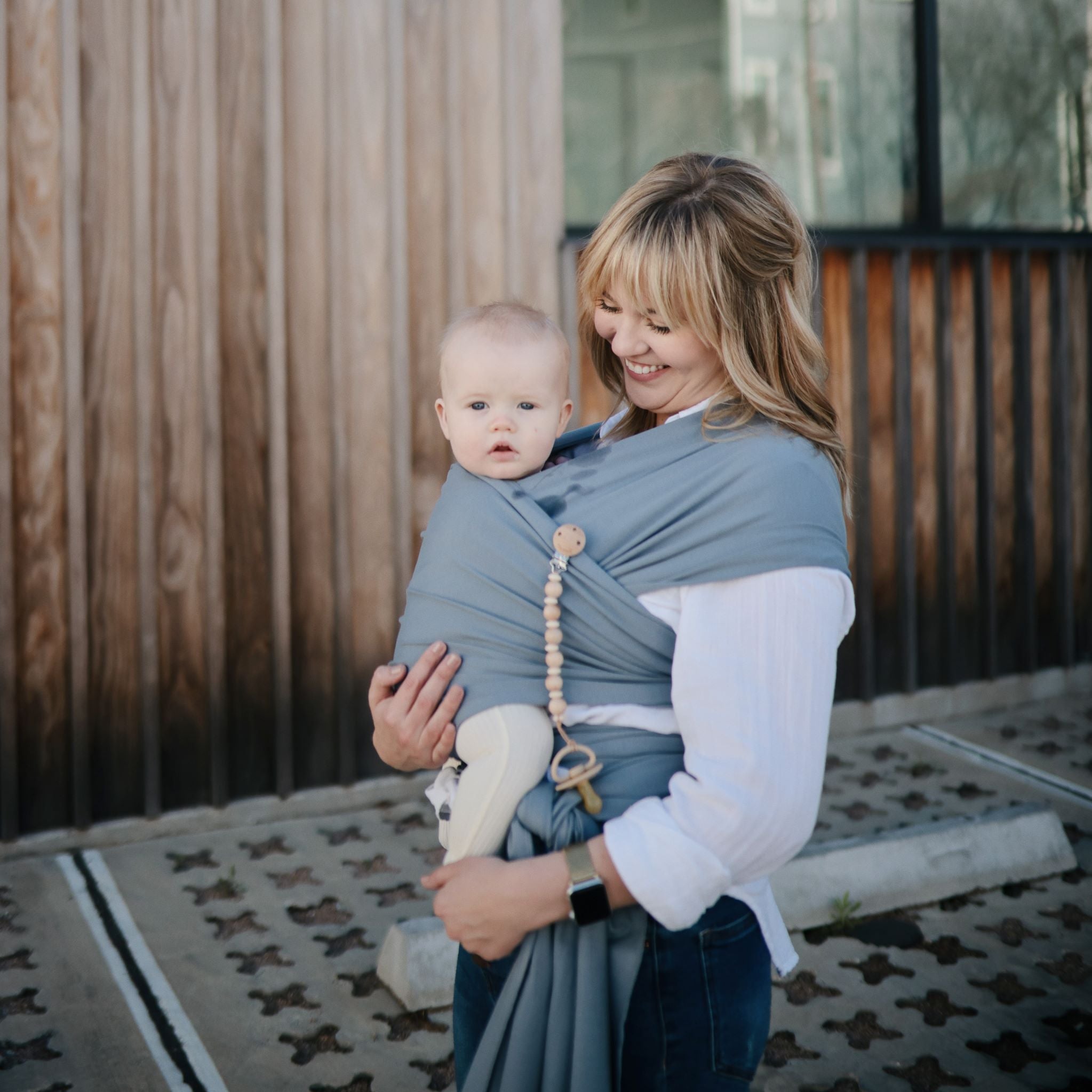 Mushie rugalmas hordozókendő - szellő színben - pippadu