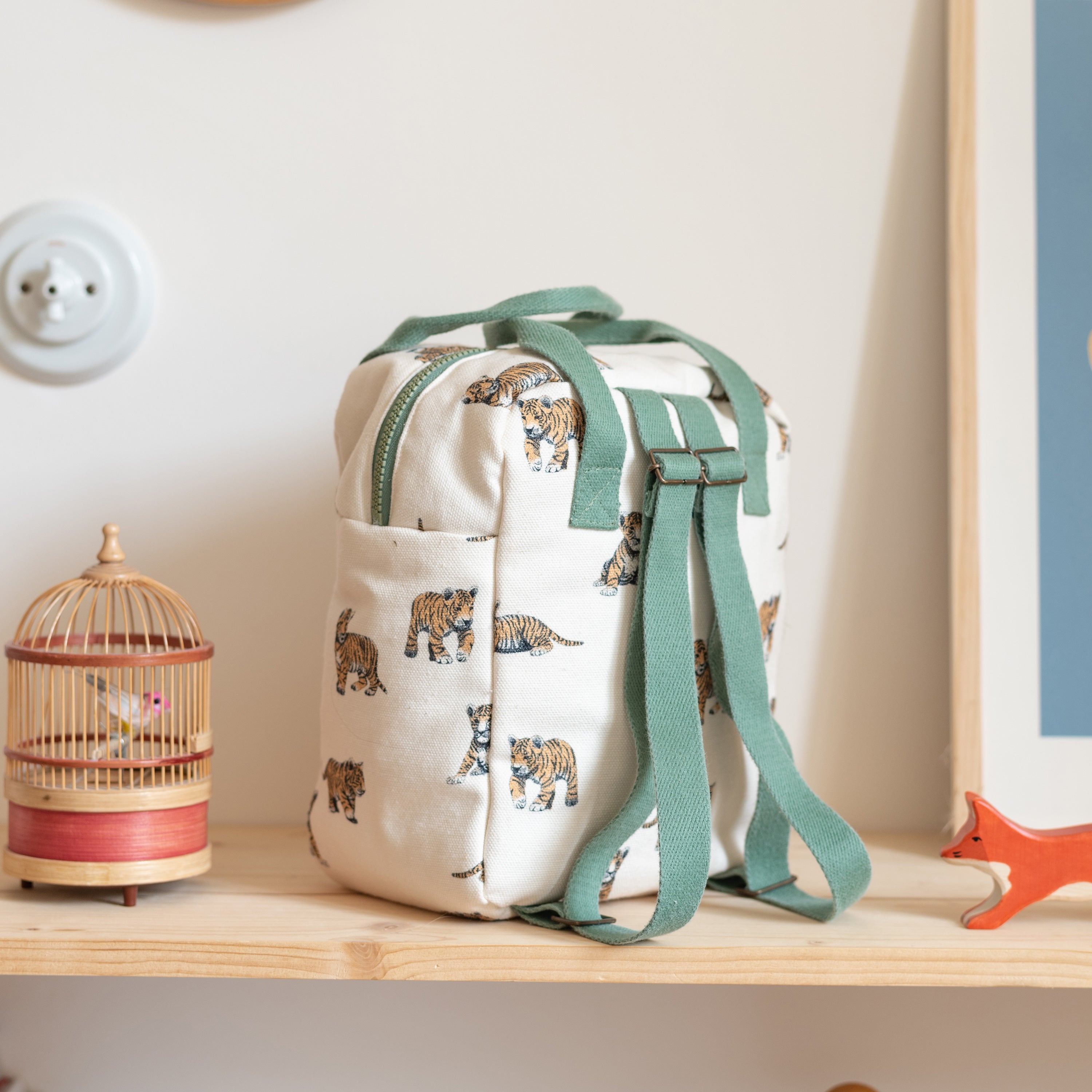 Elegáns gyerek hátizsák állítható pánttal - pippadu - tigris minta
