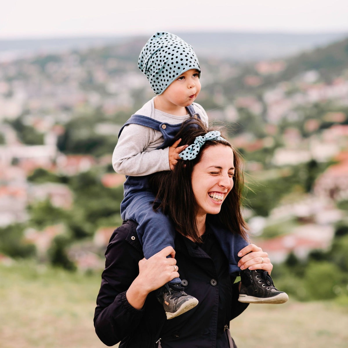 Masnis hajpánt - fekete pöttyös - Pippadu