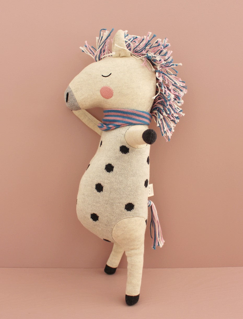 Szivárvány póni plüss játék organikus pamutból gyerekeknek - gyerekjáték - pippadu