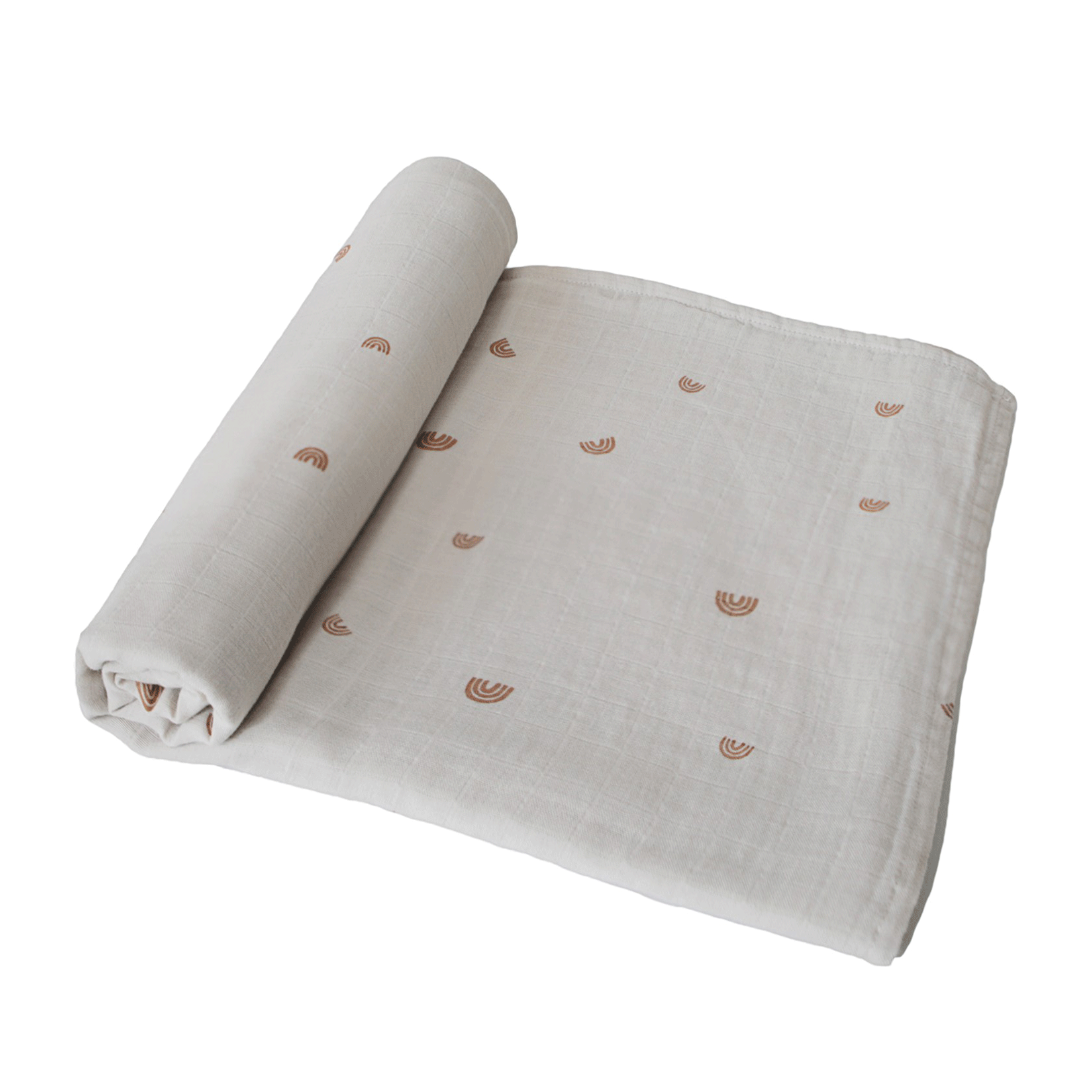 Mushie muszlin pólya - babatakaró - szivárvány minta - pippadu