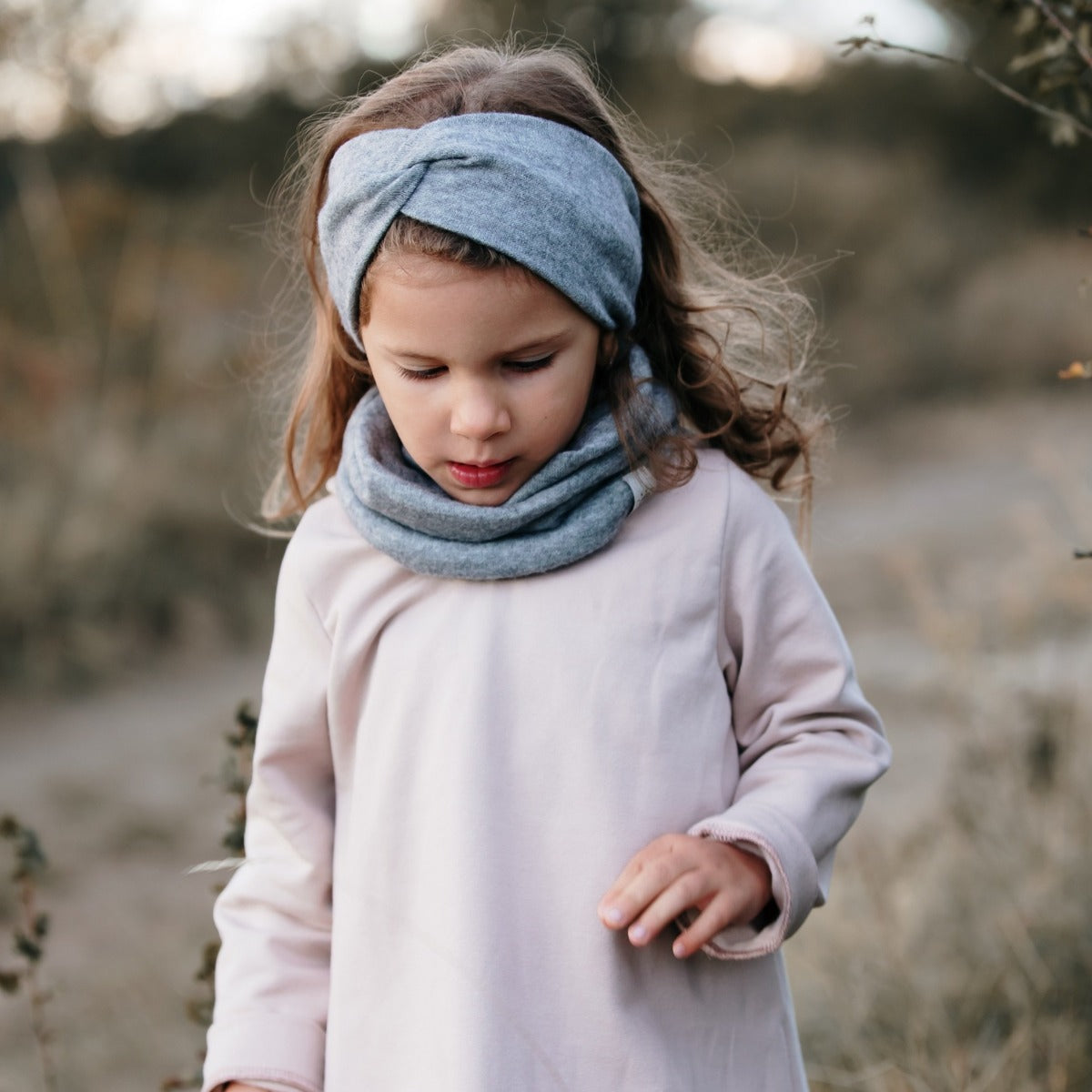 Csősál turbán fejpánthoz - szürke - Pippadu