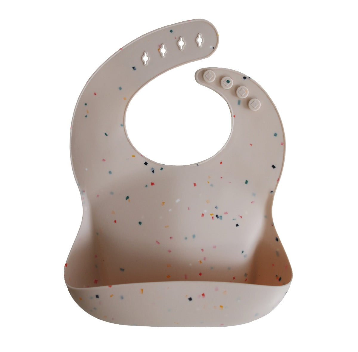 Hajlékony szilikon előke - vanília konfetti színben - pippadu