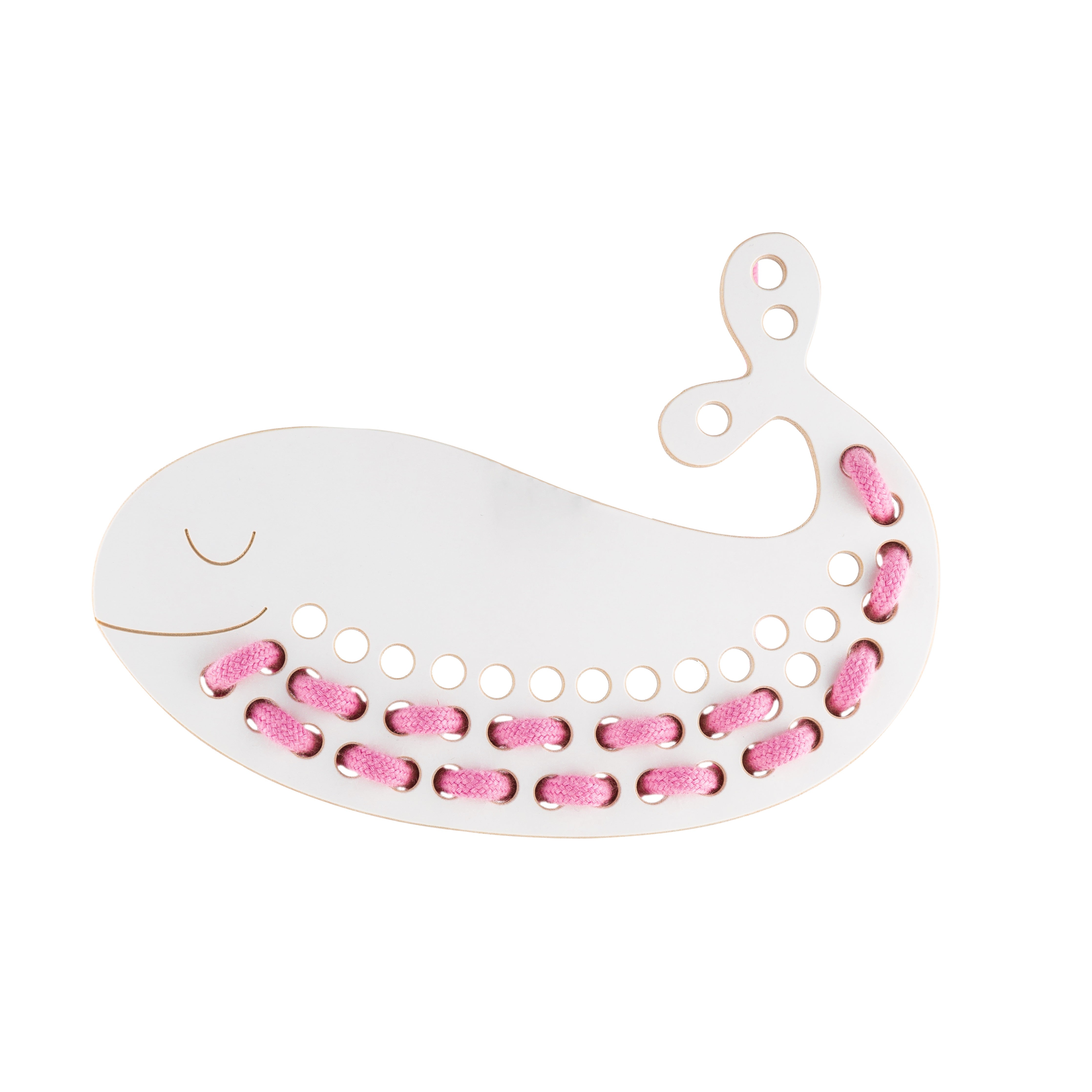 Készségfejlesztő fűzős játék bálna formával - pippadu