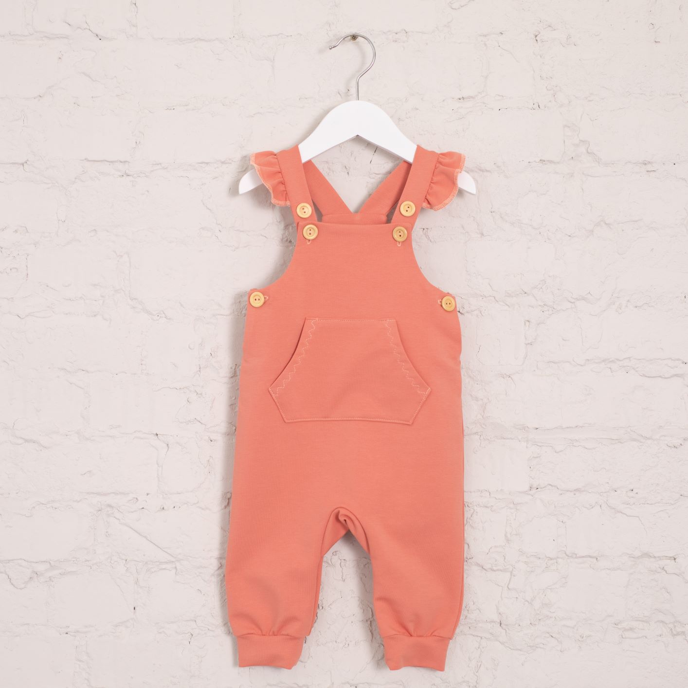 Kantáros nadrág fodorral - nyári barack - pippadu