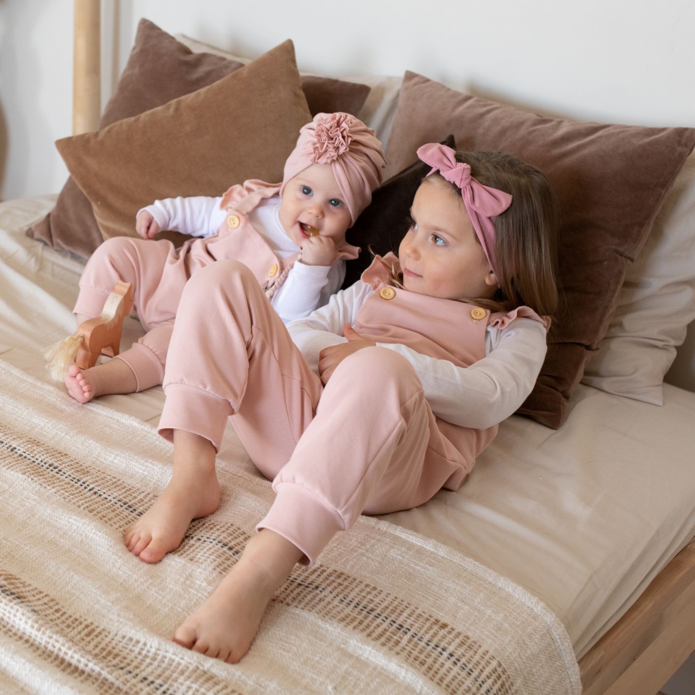 Pippadu turbán sapka és hajpánt - tesó szett