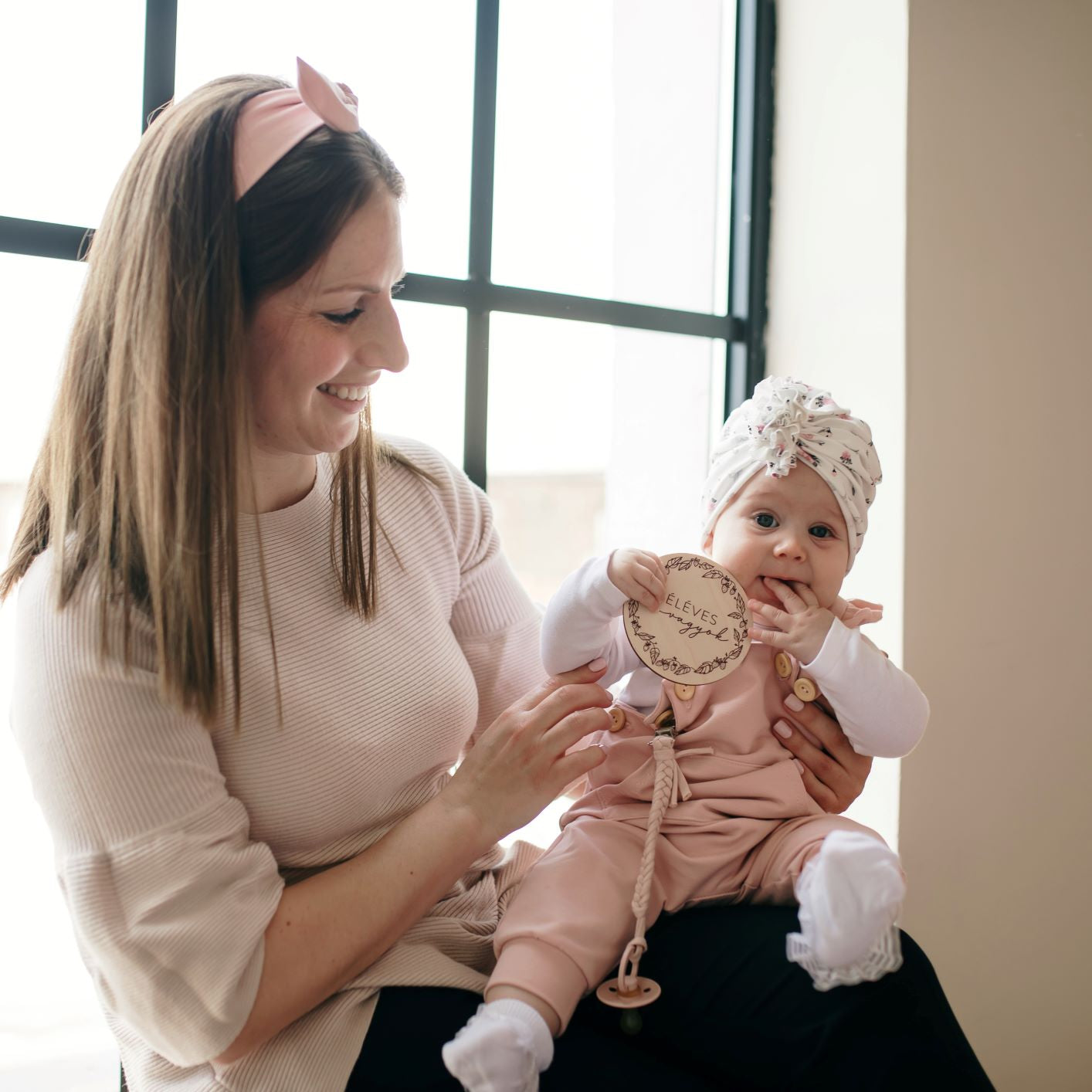 Pippadu turbán sapka és hajpánt - anya-lánya szettben - stílusos kiegészítő kicsiknek és nagyoknak