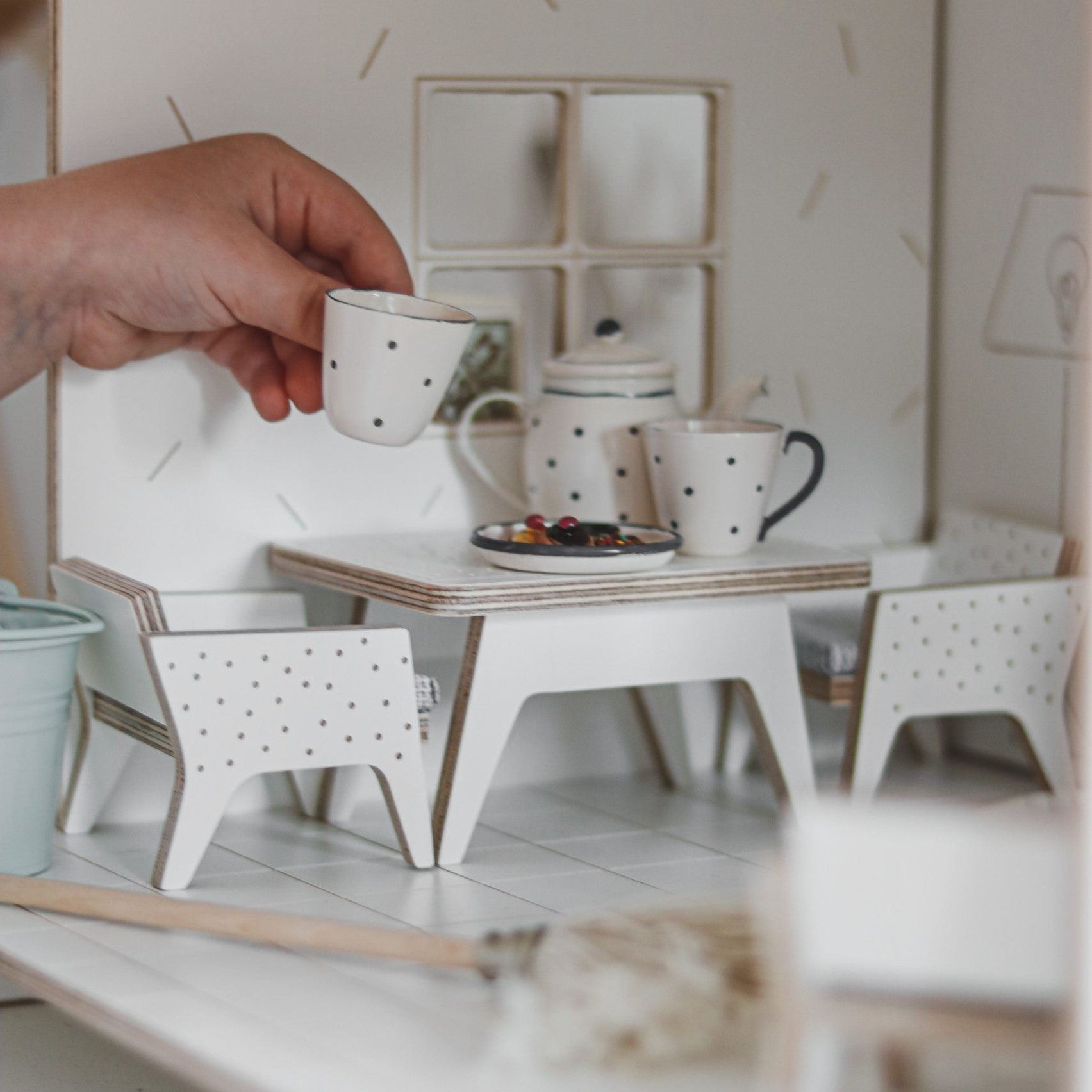 Babaház bútor fából, kárpitozott - pippadu