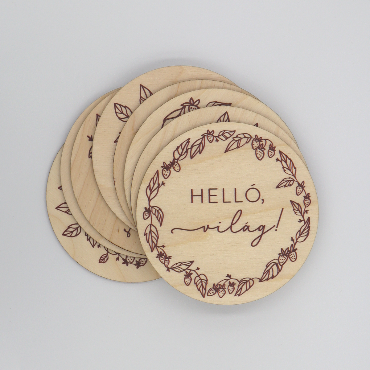 Baba mérföldkő korongok 0-12 hó - babafotózási kellék - pippadu