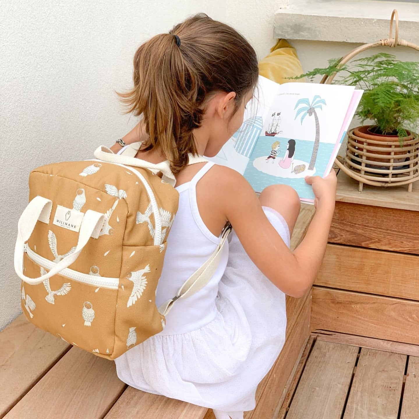 Egyedi hátizsák gyerekekenk bagoly mintával - pippadu