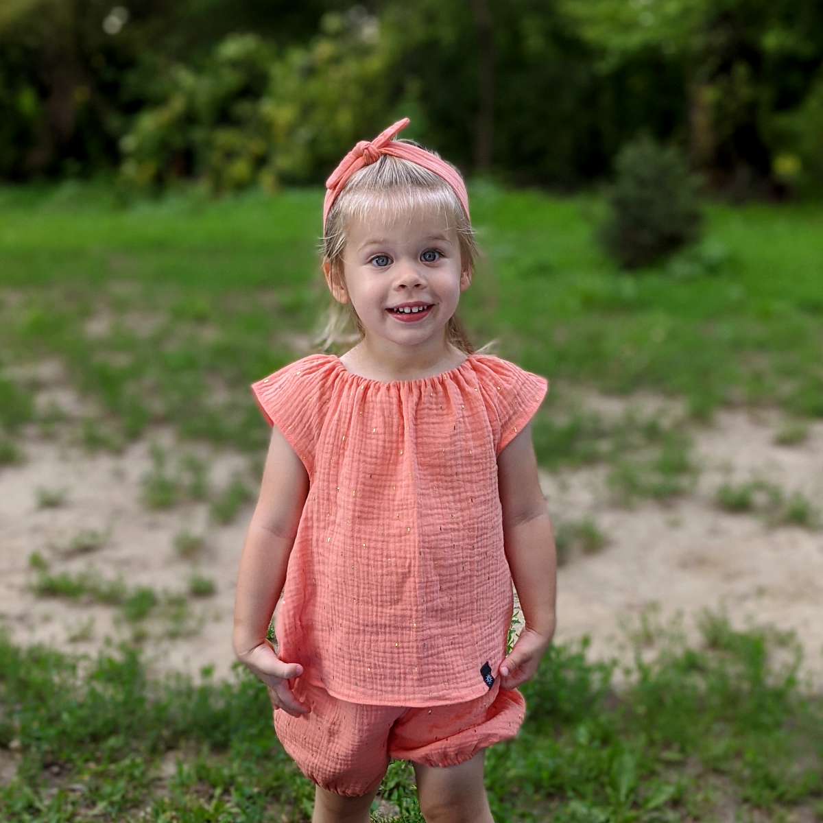 Lányka szett - barack - Pippadu