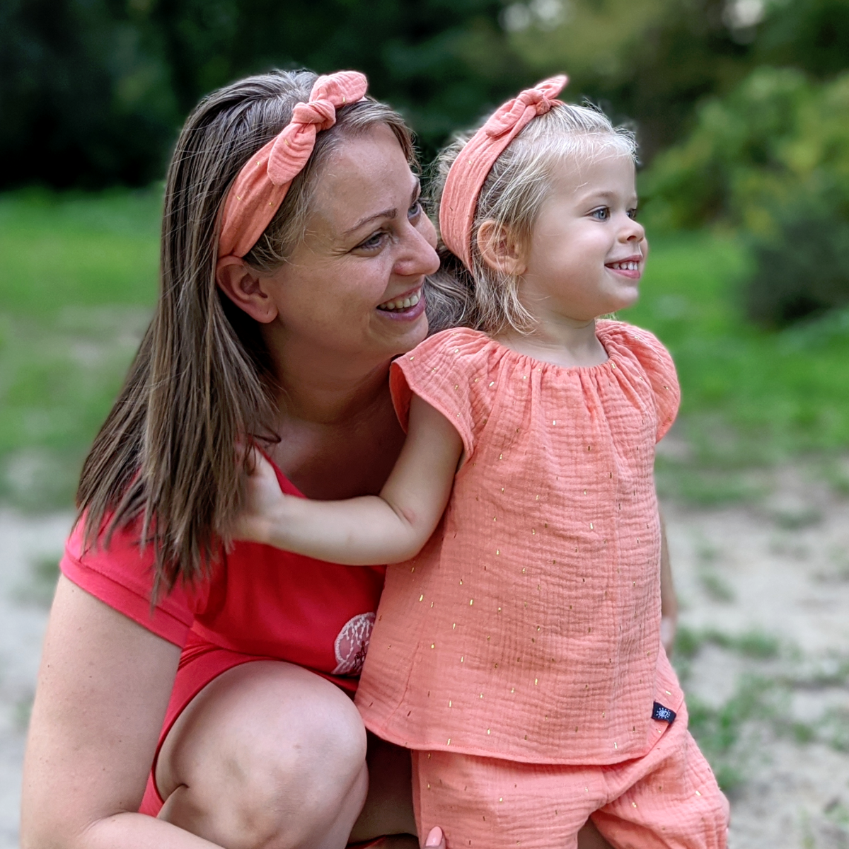 Muszlin hajpántszett - 2 db hajpánt, választható színekben - Pippadu