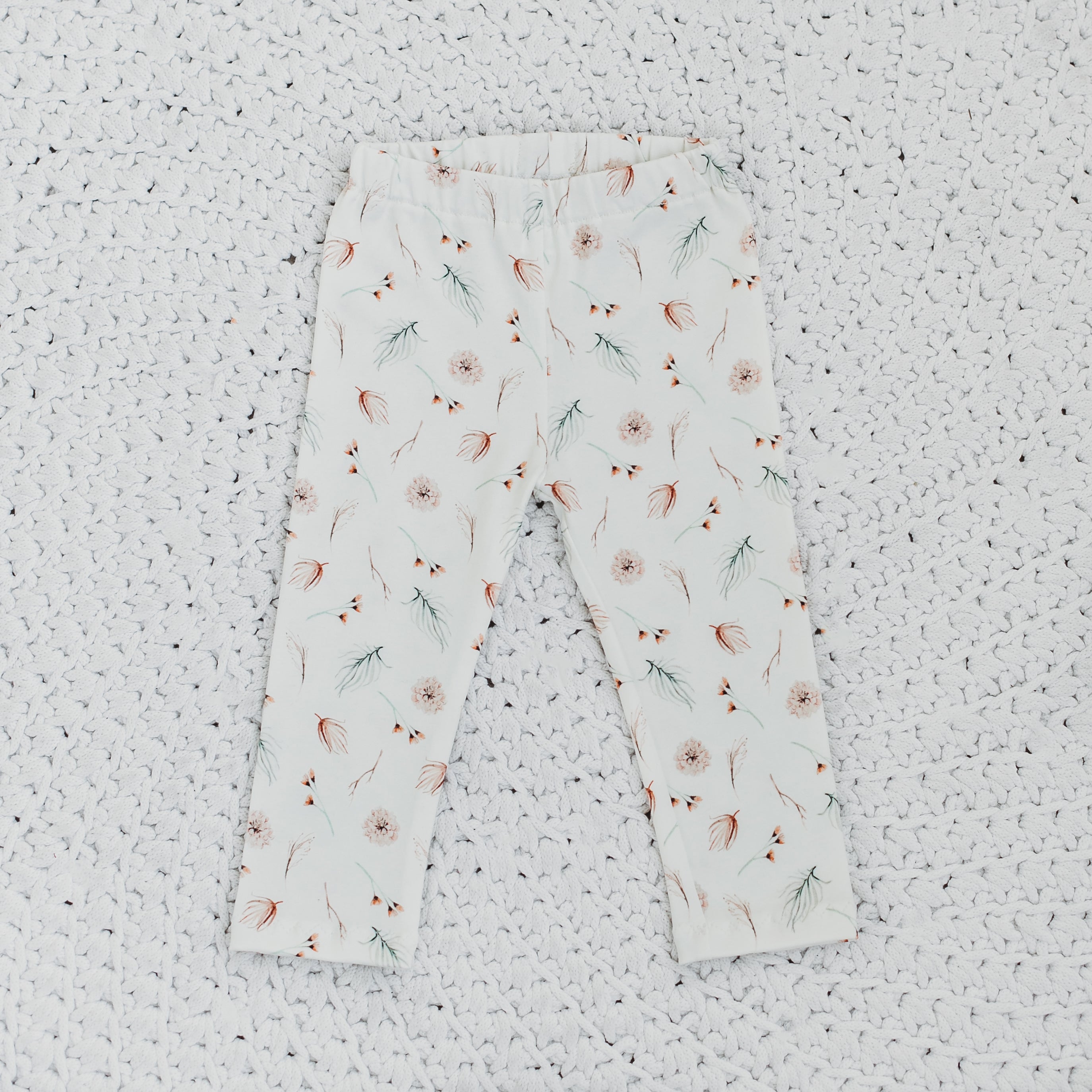 Gyerek nadrág leggings bazsarózsa mintával - pippadu