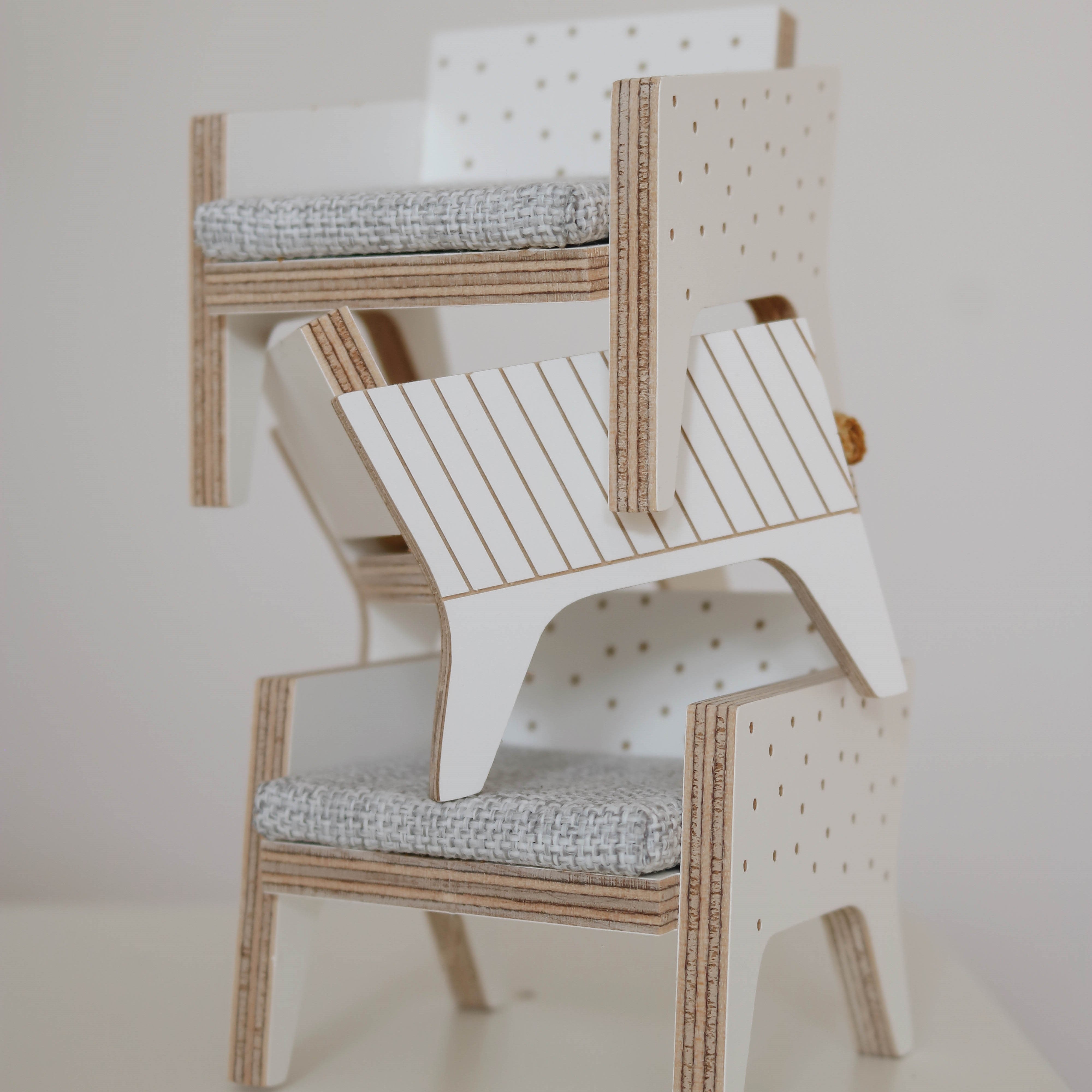 Babaházhoz bútorok fából - kárpitozott - pippadu