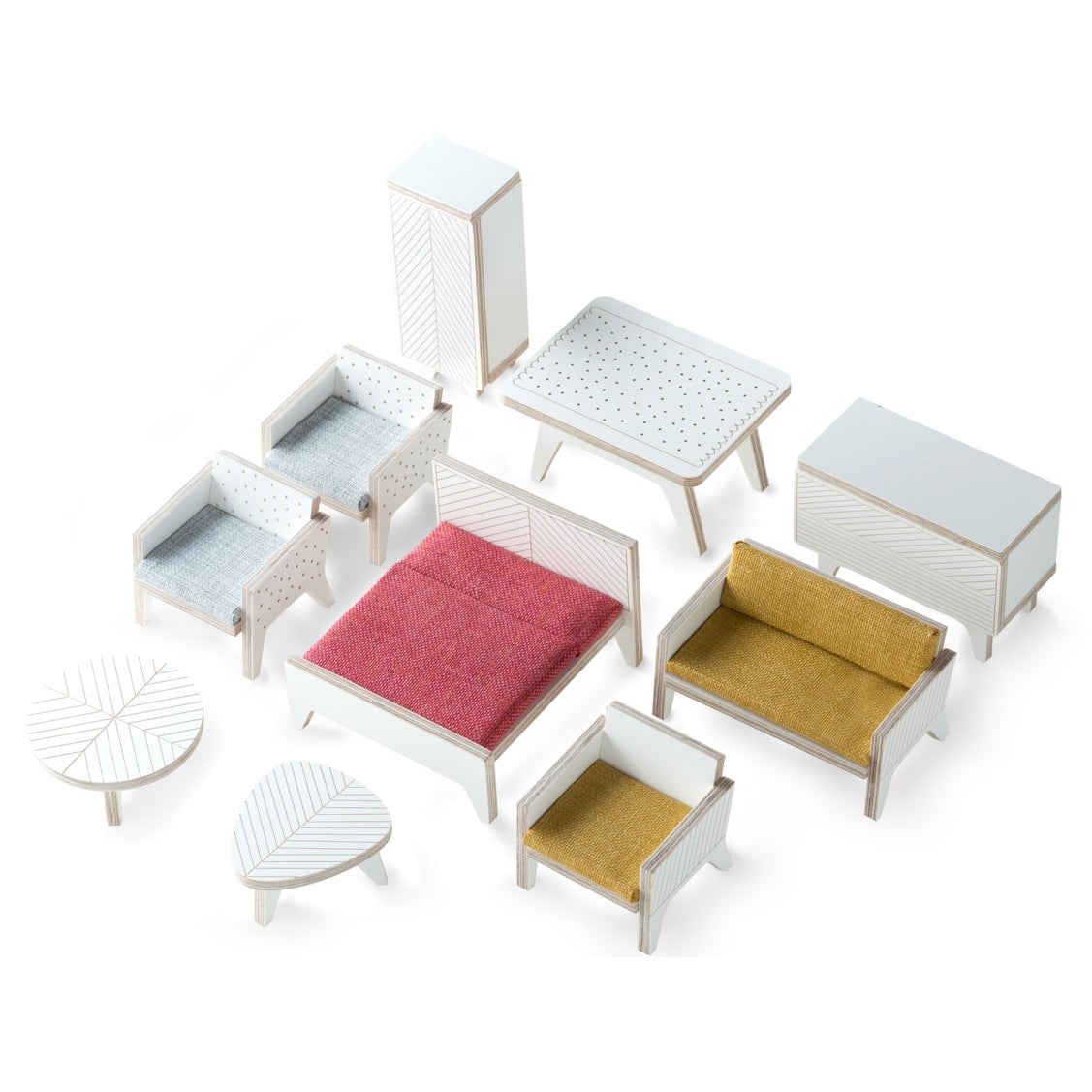 Fából készült bútorzat babaházhoz - pippadu