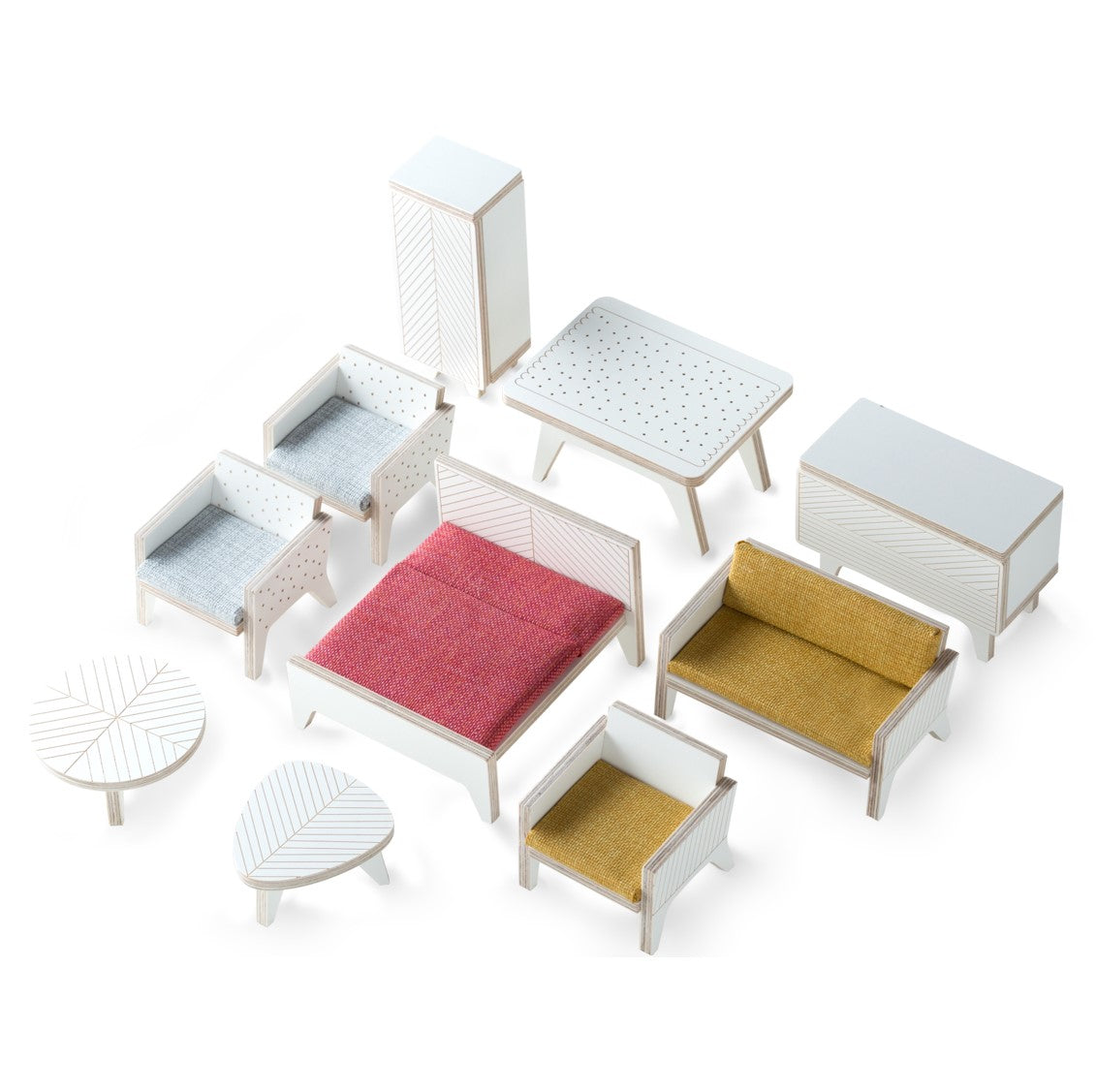 Fából készült bútorzat babaházhoz - pippadu