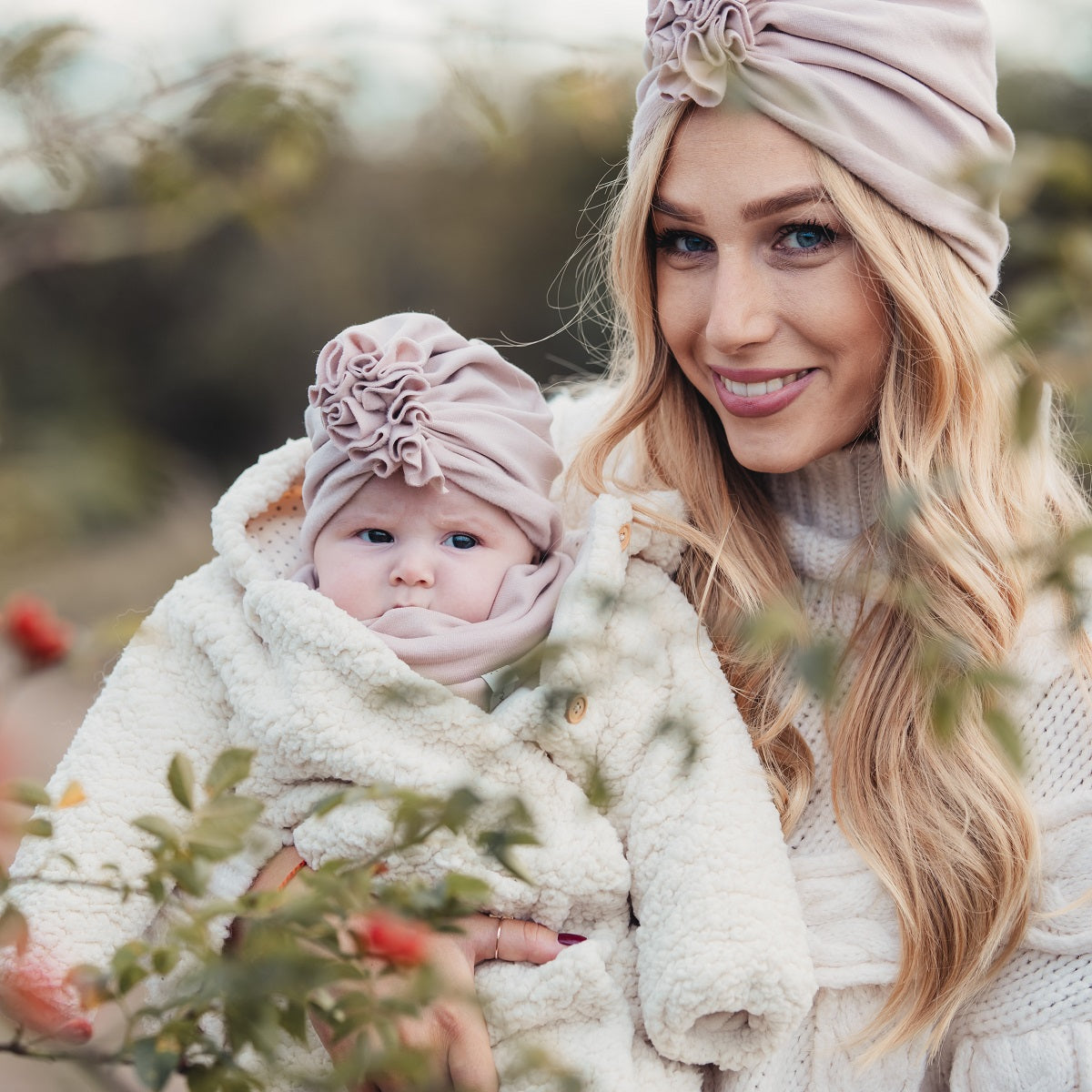 Turbánka-csősál szett - cappuccino - Pippadu