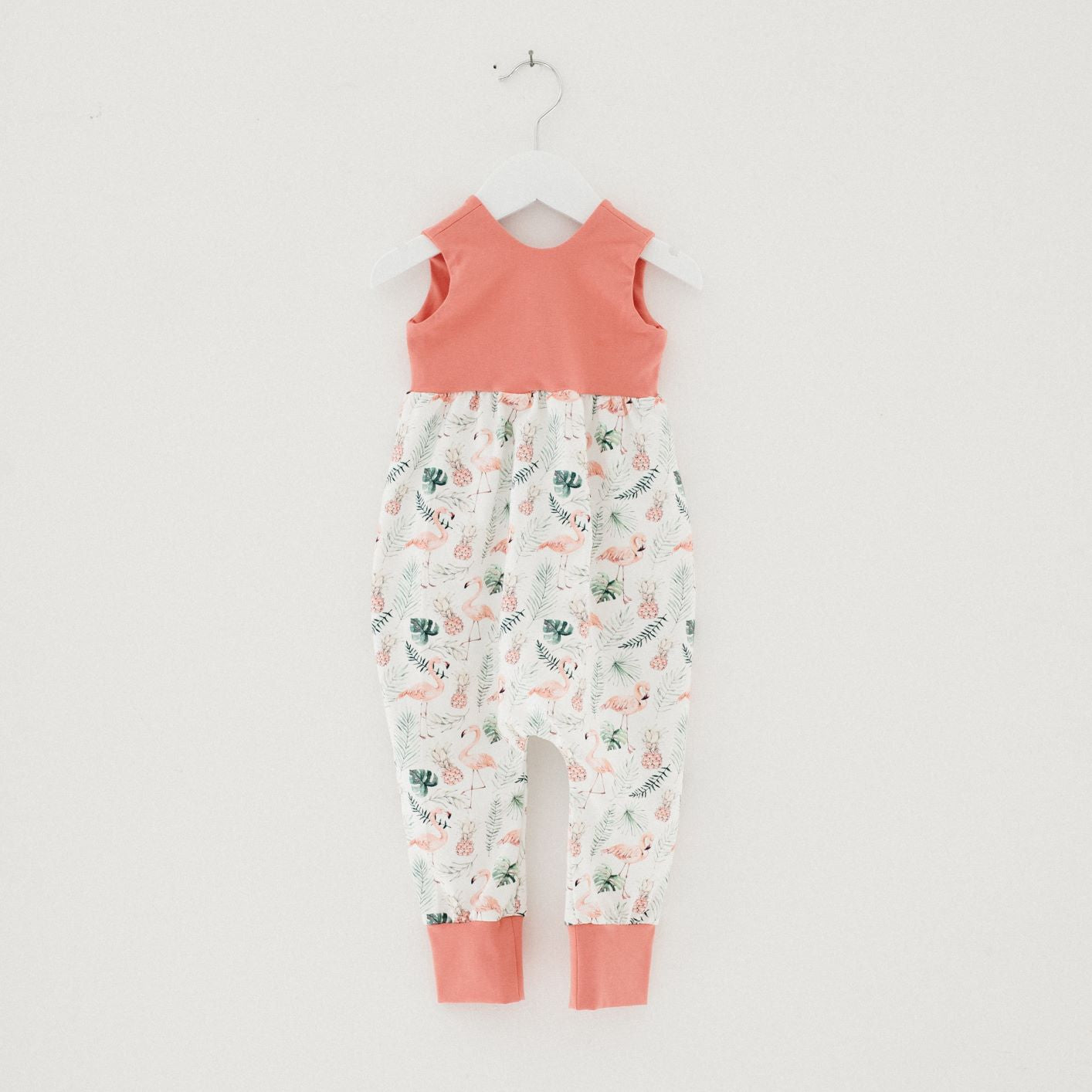Pippadu balerina overall - flamingó mintával - kislányoknak