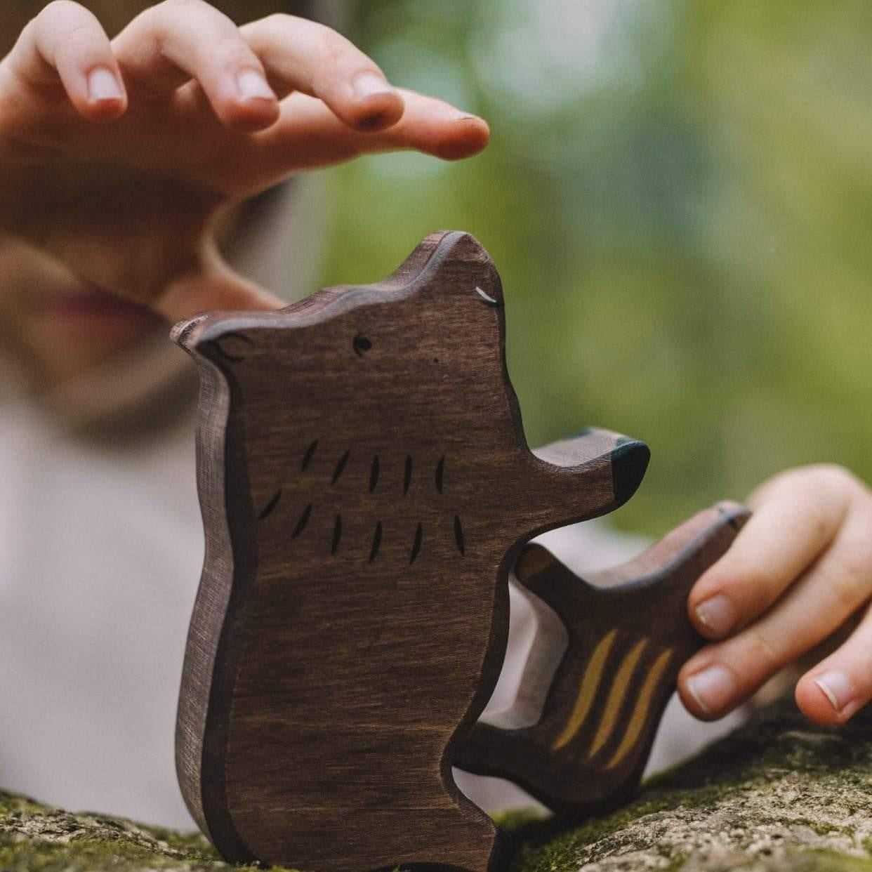 Holztiger fajátékok vadmalac és vaddisznó - pippadu