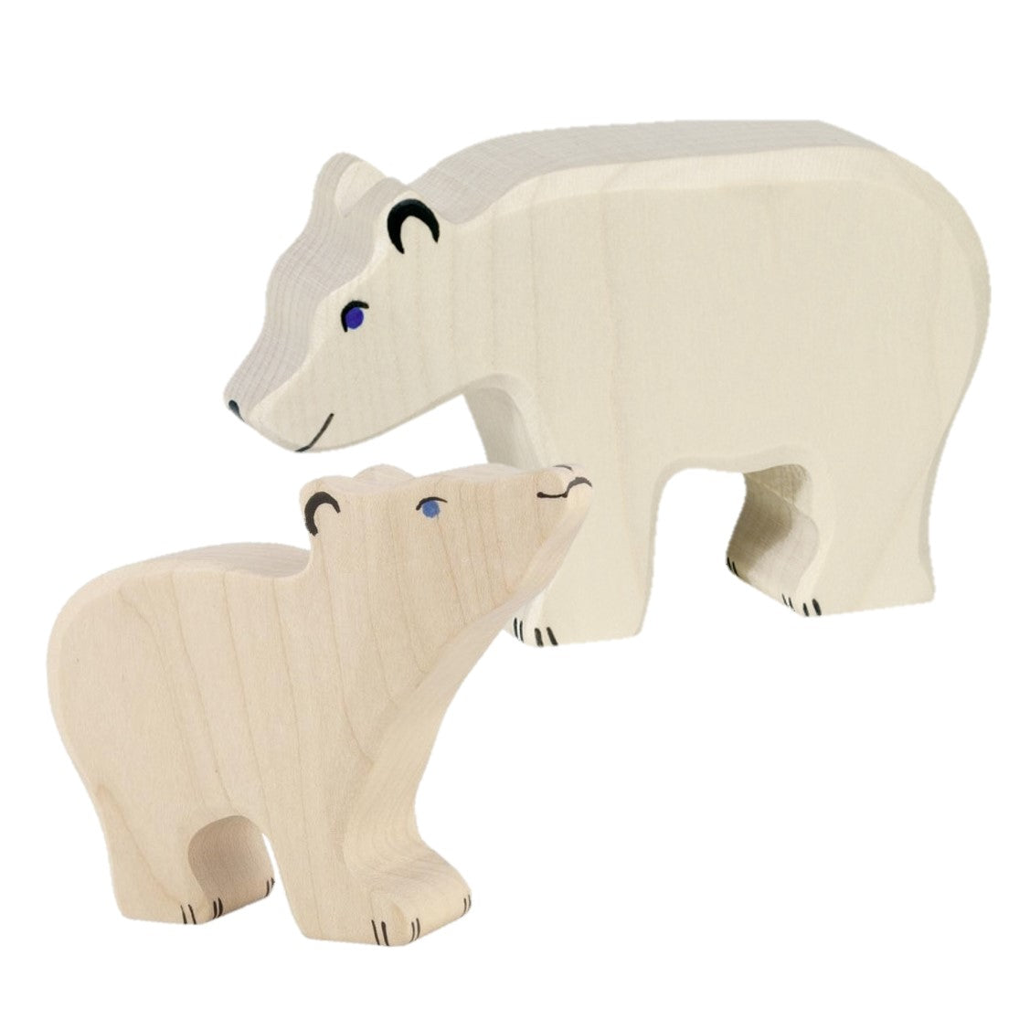 Jegesmedve és kis jegesmackó Holztiger fajátékok - kedvezményes áron családban - pippadu