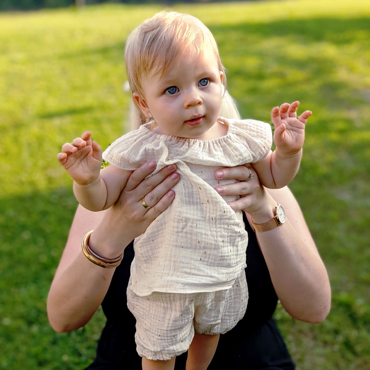 Lányka szett - krémfehér - Pippadu