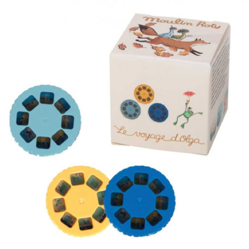 Moulin Roty - 3 db korong meselámpába - Olga és barátai - diavetítő meselámpa - pippadu