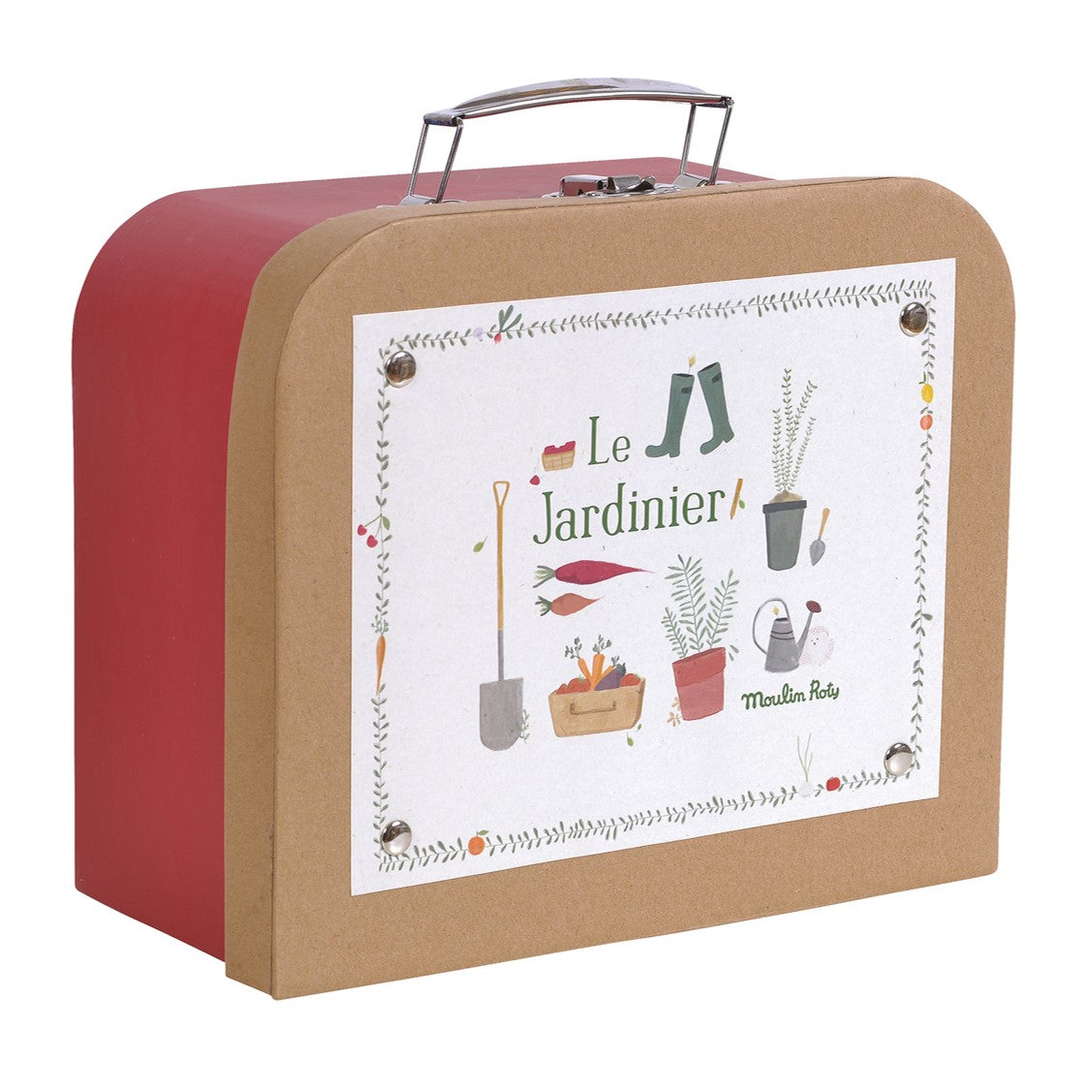 Moulin Roty Kertészkedő készlet - bőrönd - pippadu