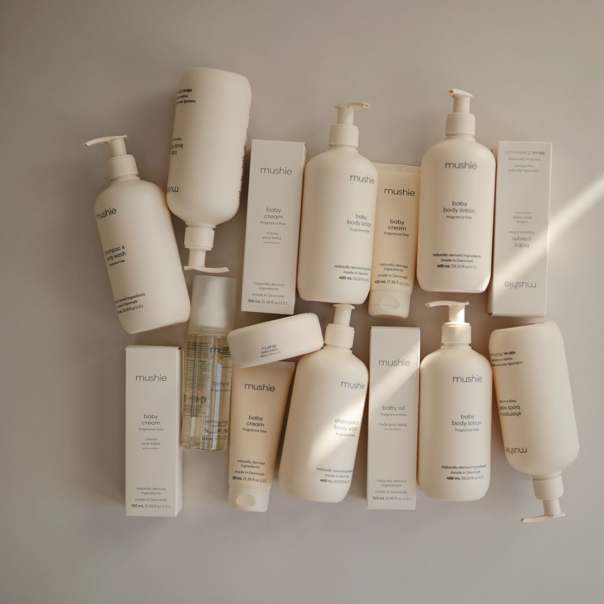 Mushie illatmentes bőrápoló termékek, vegán - baba testápoló - pippadu