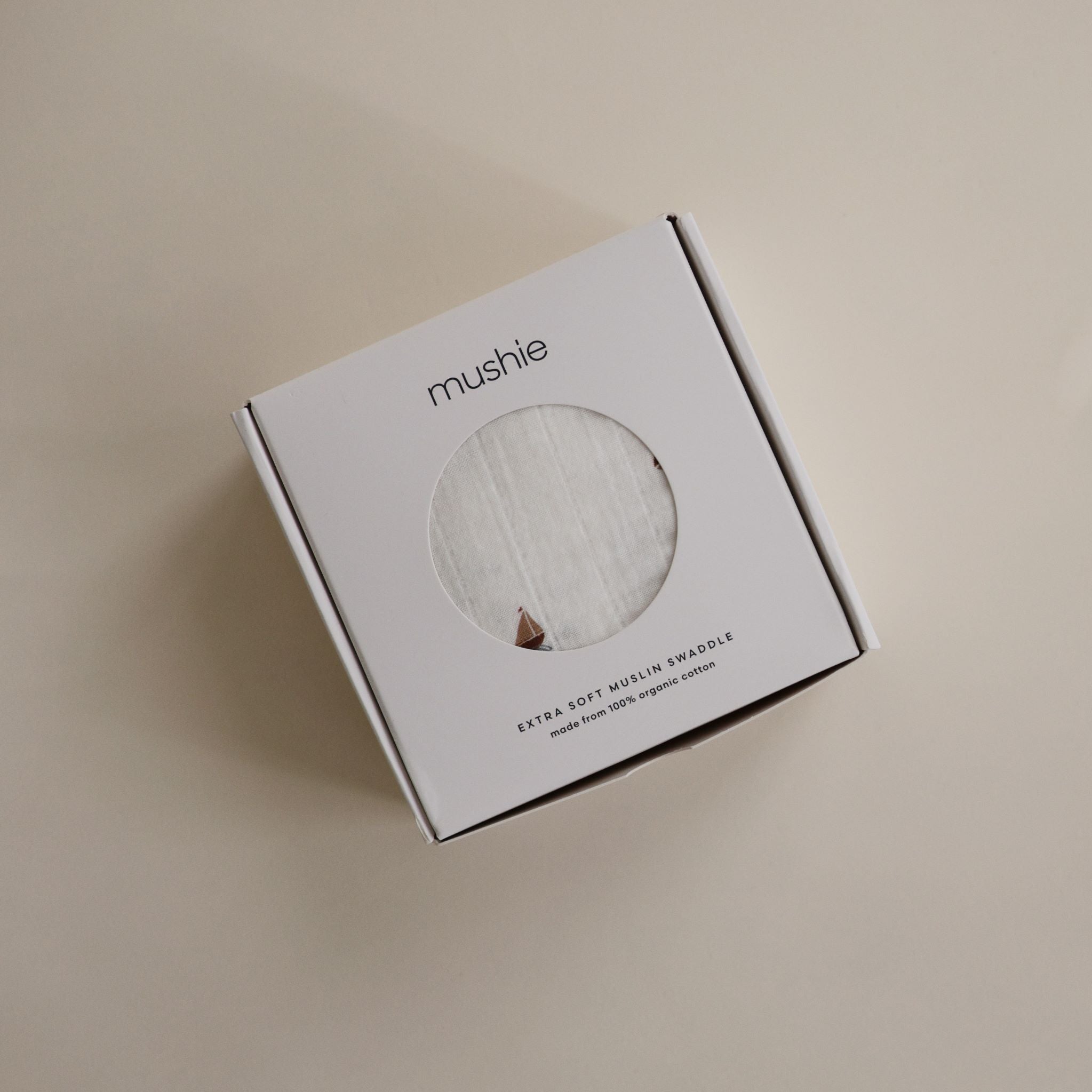 Mushie babatakaró - muszlin anyag - hajók minta - pippadu