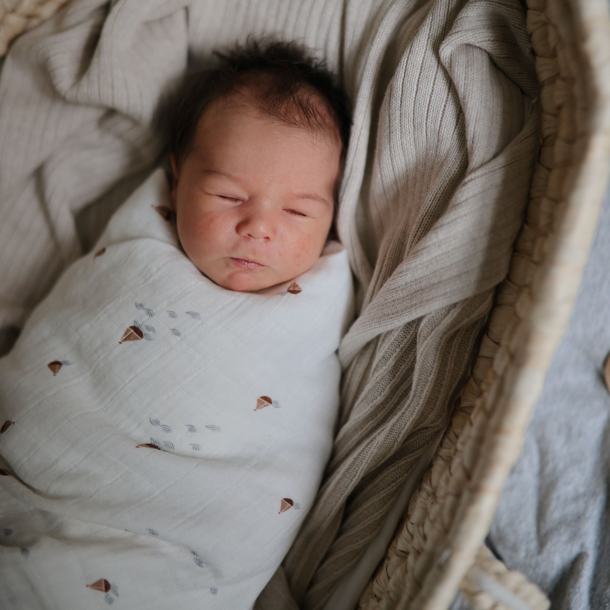 Mushie muszlin babatakaró hajó mintával - pippadu