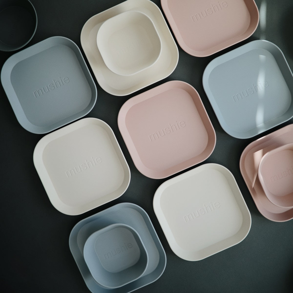 Négyzetes lapostányér - delfin - Pippadu