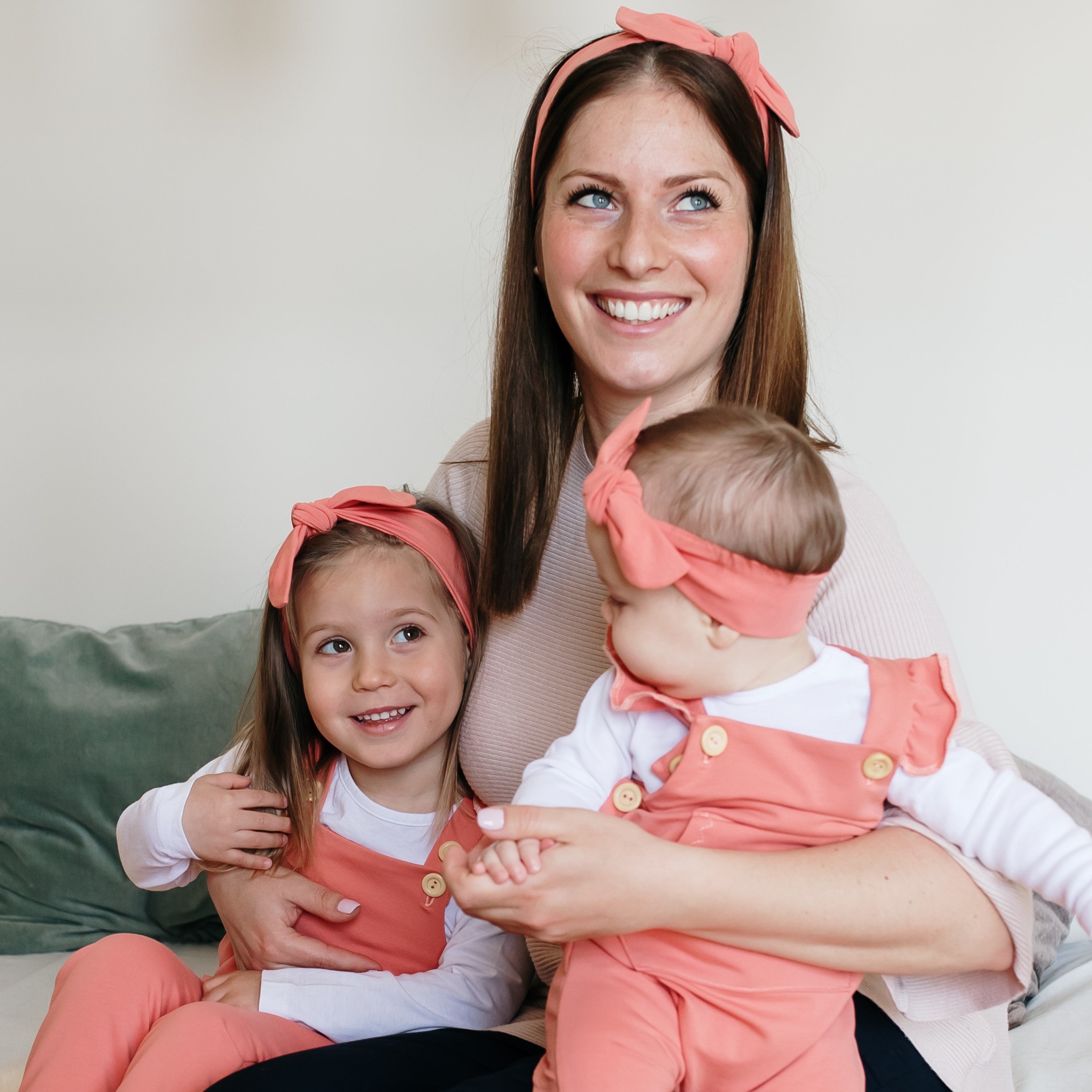 Masnis hajpánt - nyári barack - anya-lánya szettben - pippadu