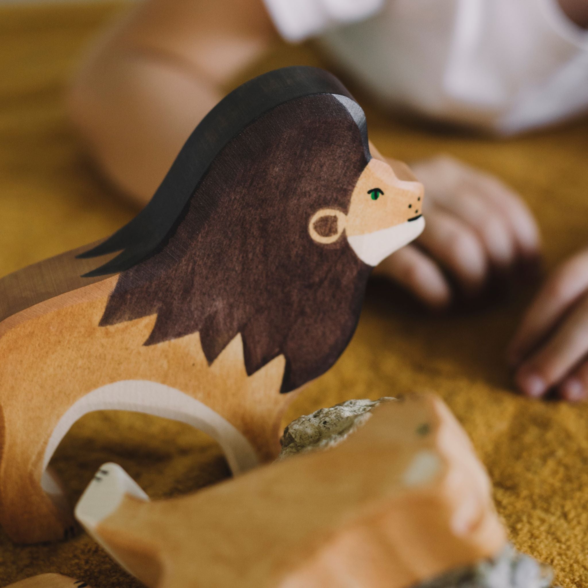 Holztiger oroszlán fa játék gyerekeknek - pippadu