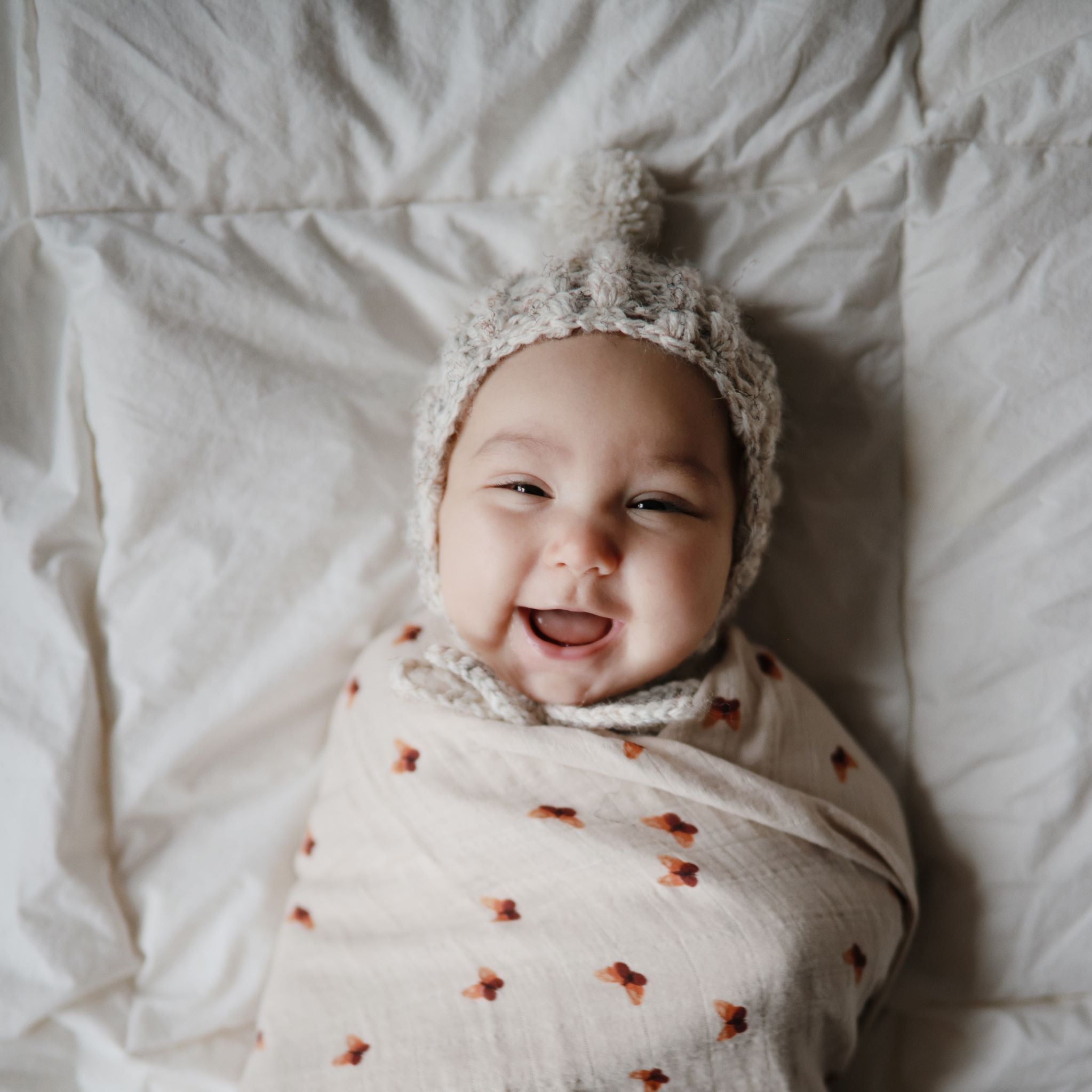 Muszlin pólya pillangó mintával a mushie márkától - pippadu