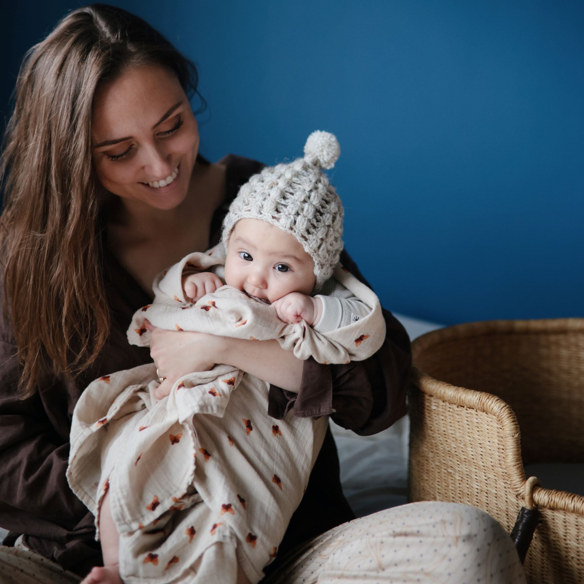 muszlin pólya pillangó mintával - mushie - pippadu
