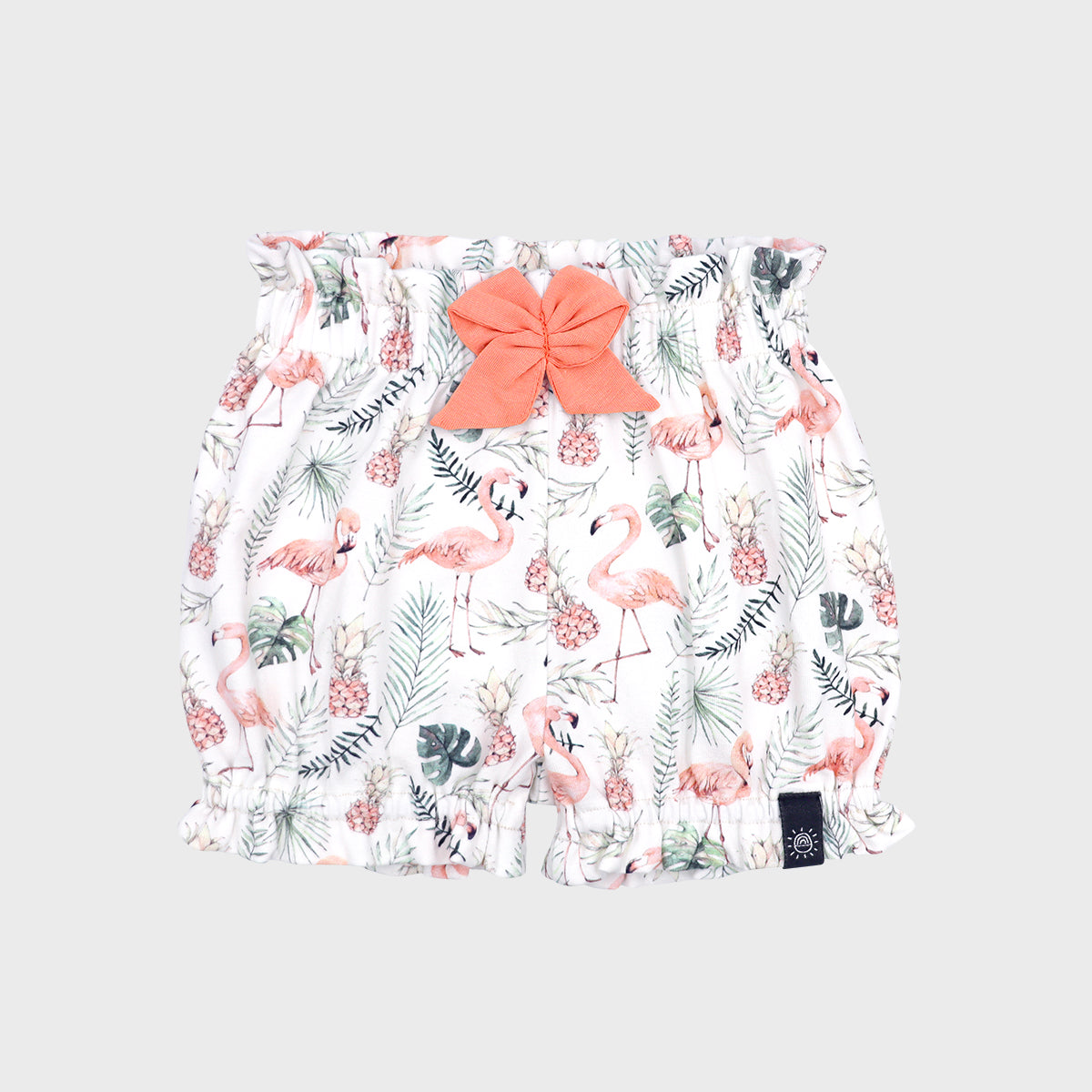 Fodros lányka nadrág - flamingó mintával - pippadu