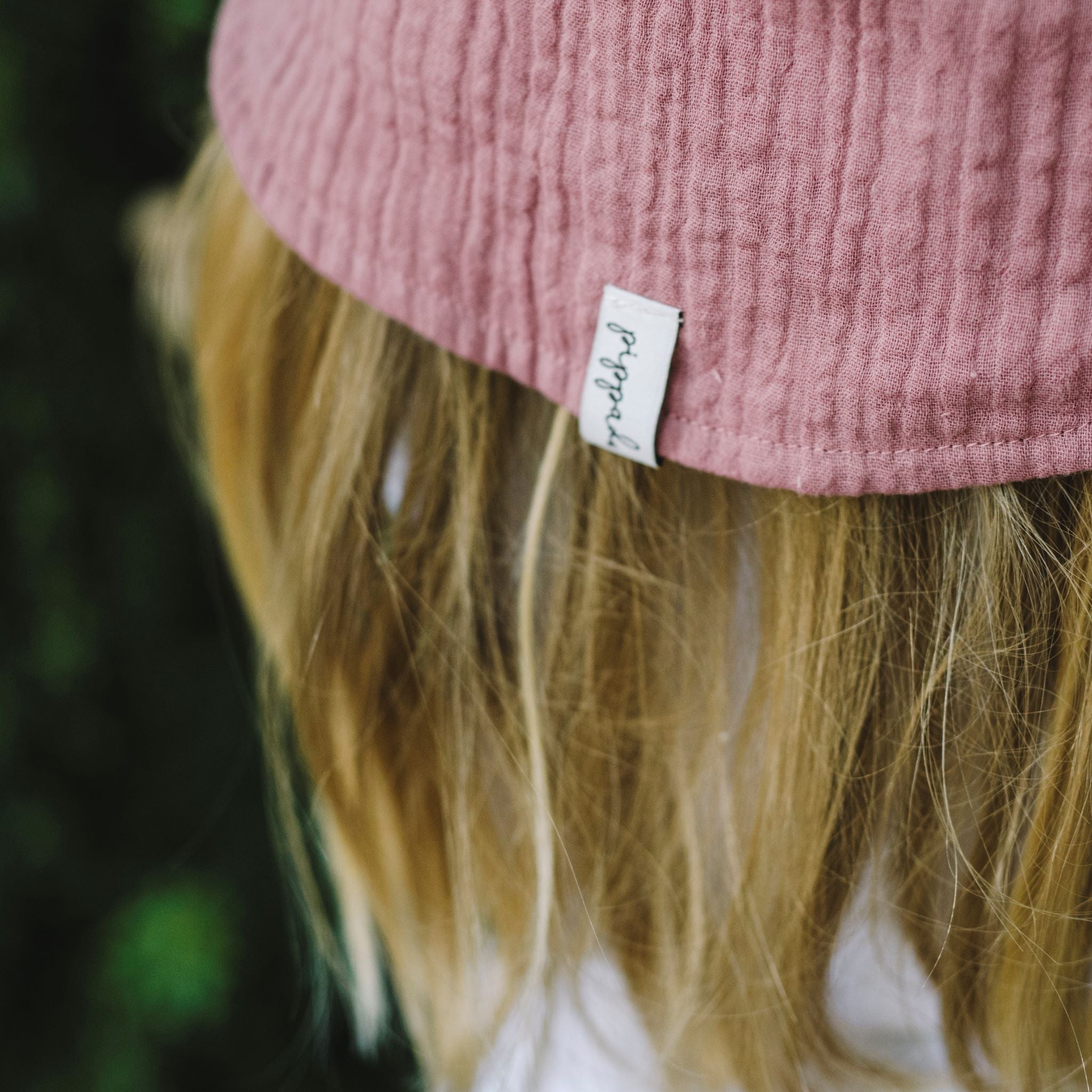 Pippadu kifordítható gyerek napozósapka - gyereksapka - mályva és rózsa