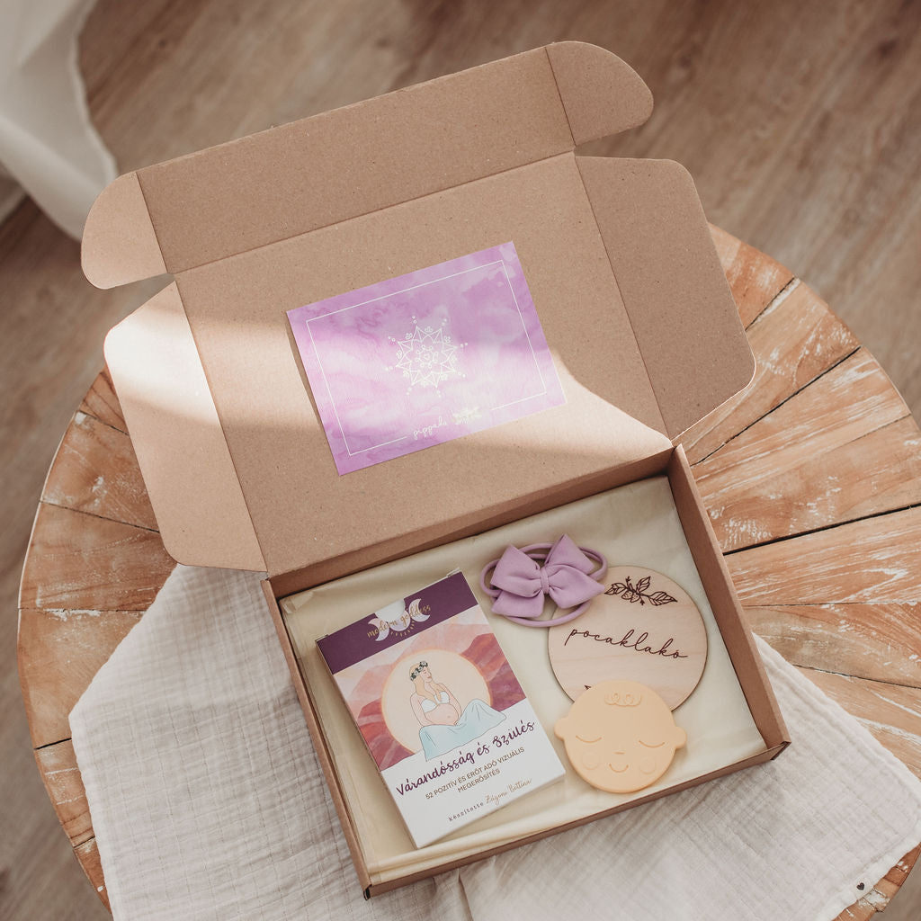 Egyedi ajándékcsomag Modern Goddess megerősítő kártyákkal a pippadunál