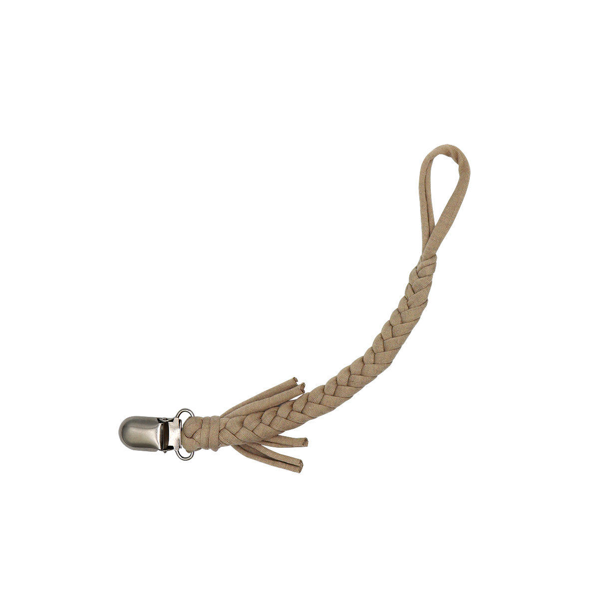 Kézzel készült fonott cumilánc oliva színben BIBS Colour cumival - pippadu