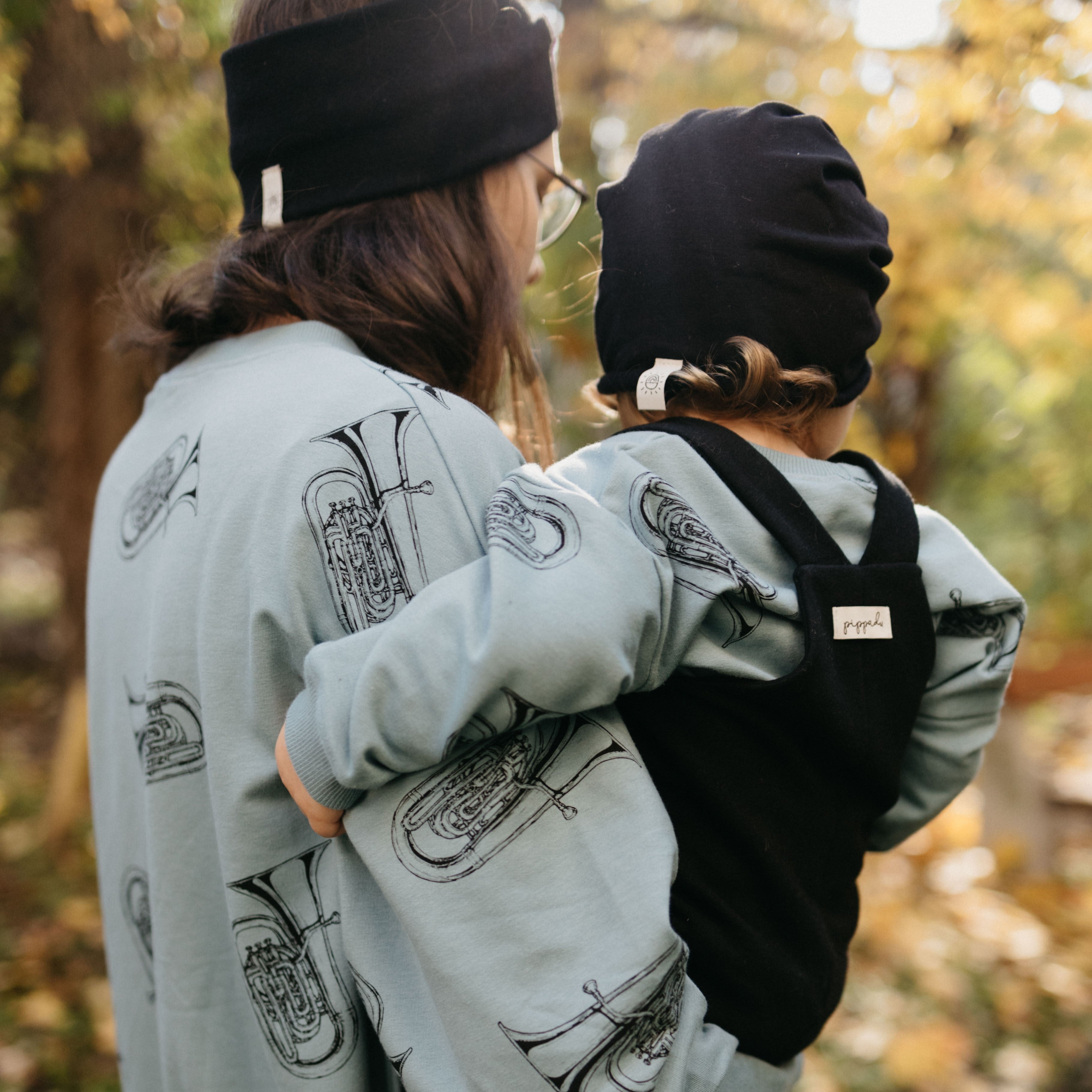 Pippadu pulóver baba mama méretben tuba mintával