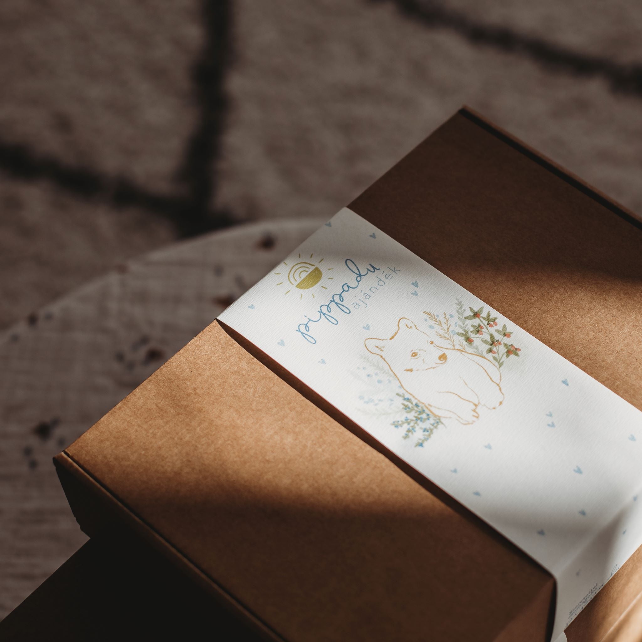 ippadu kisfiús babaváró ajándékcsomag kismamáknak egyedi képeslappal