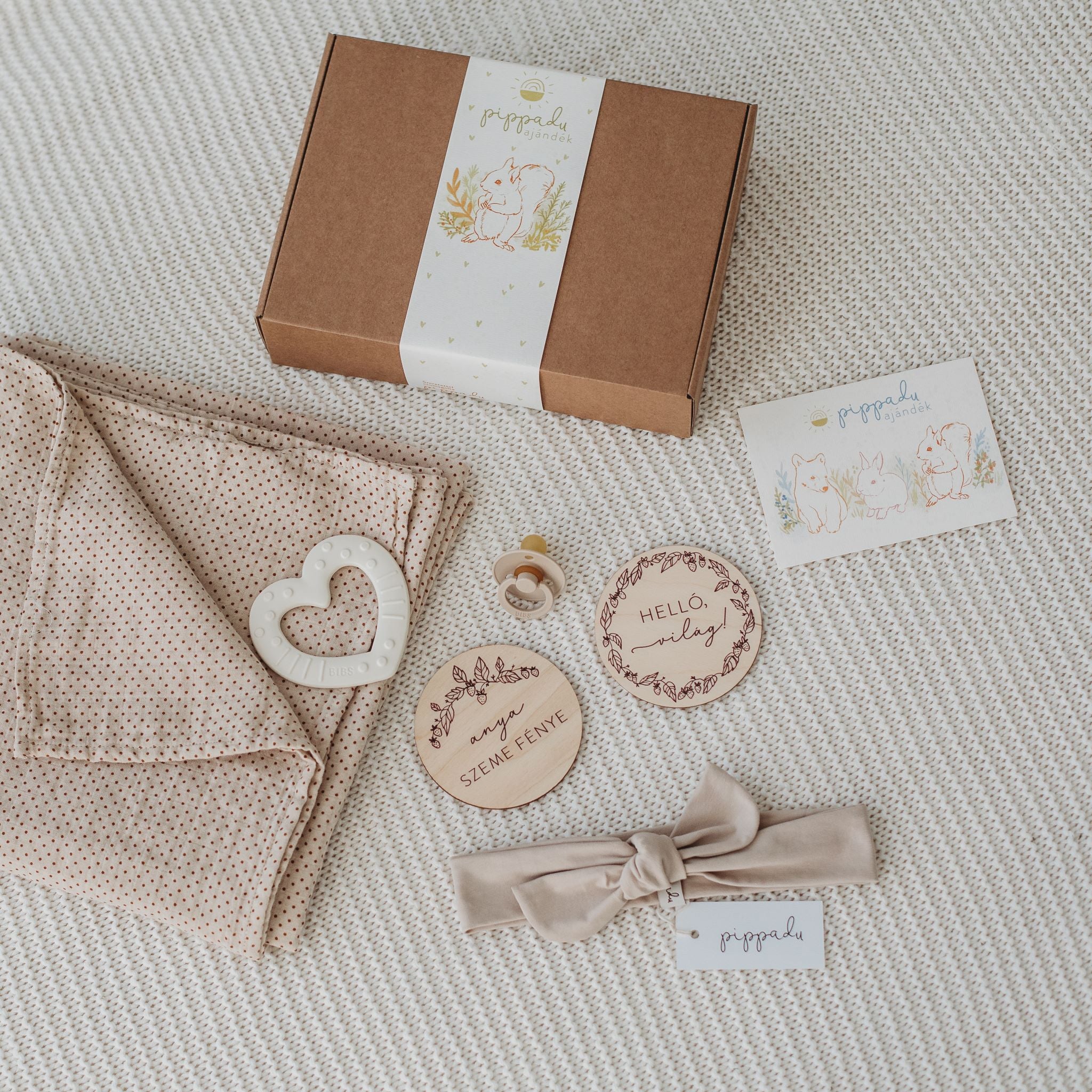 Pippadu kincsem babaváró ajándékcsomag meglepetés babának