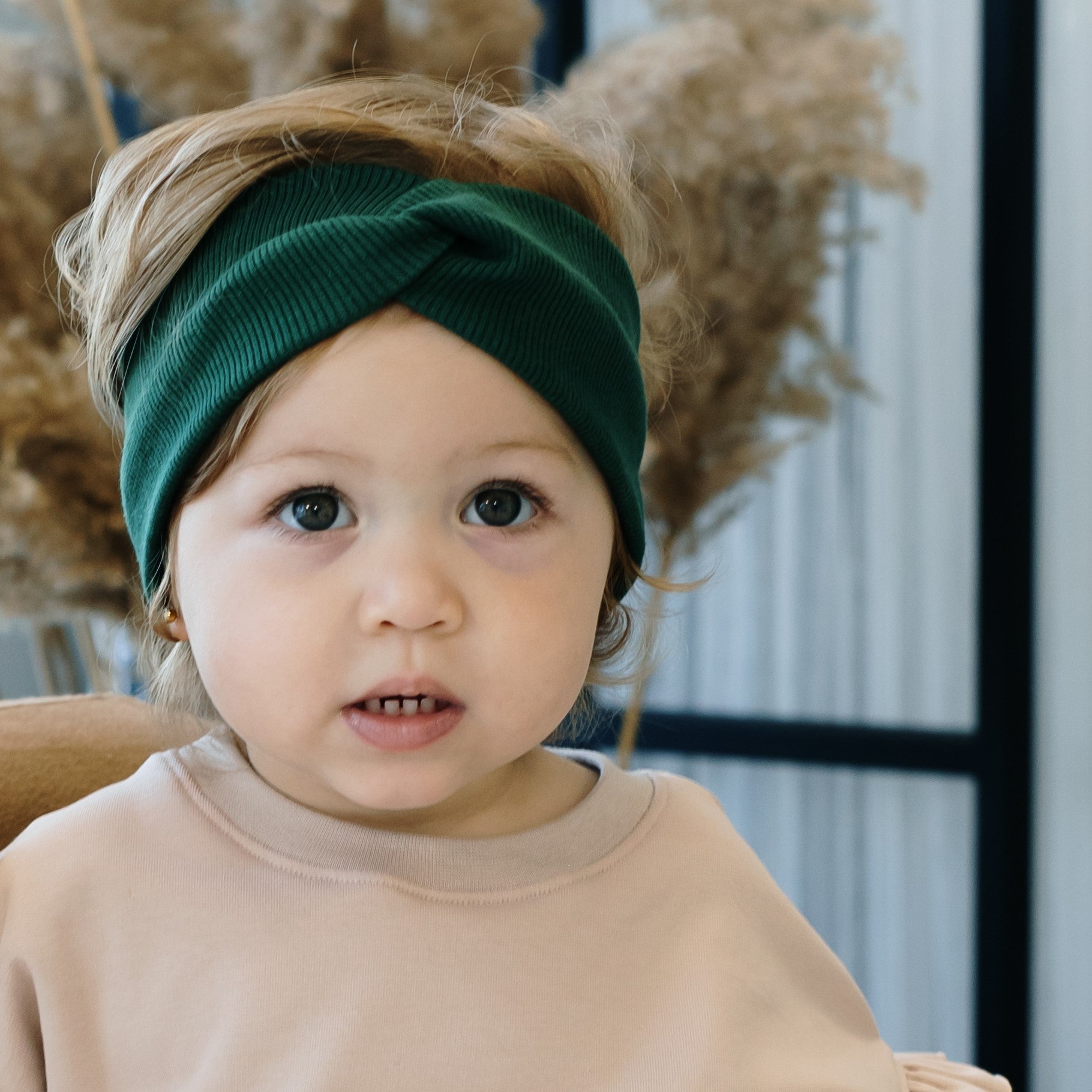 Pippadu turbán fejpánt örökzöld színben