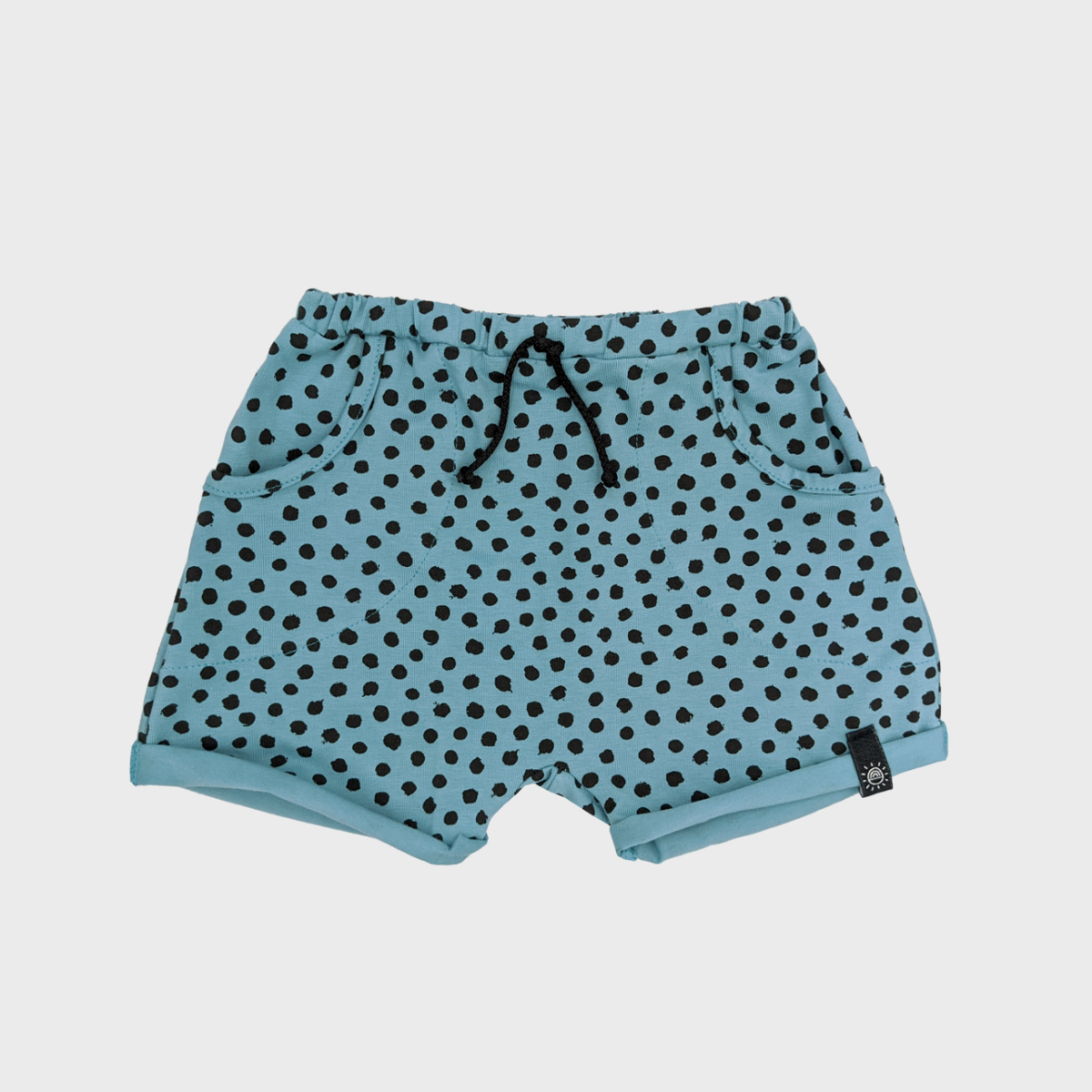 Sportos rövidnadrág - fekete pöttyös - Pippadu