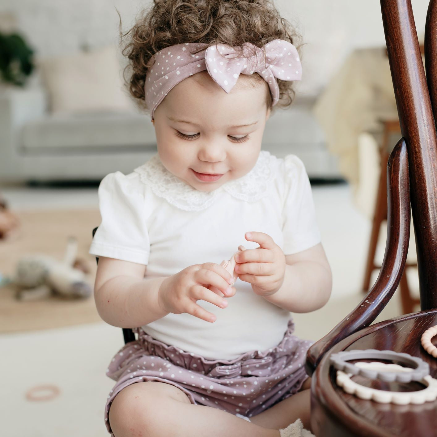 Masnis hajpánt - pöttyös - a magyar pippadu márkától - kézzel készült gyerek kiegészítő